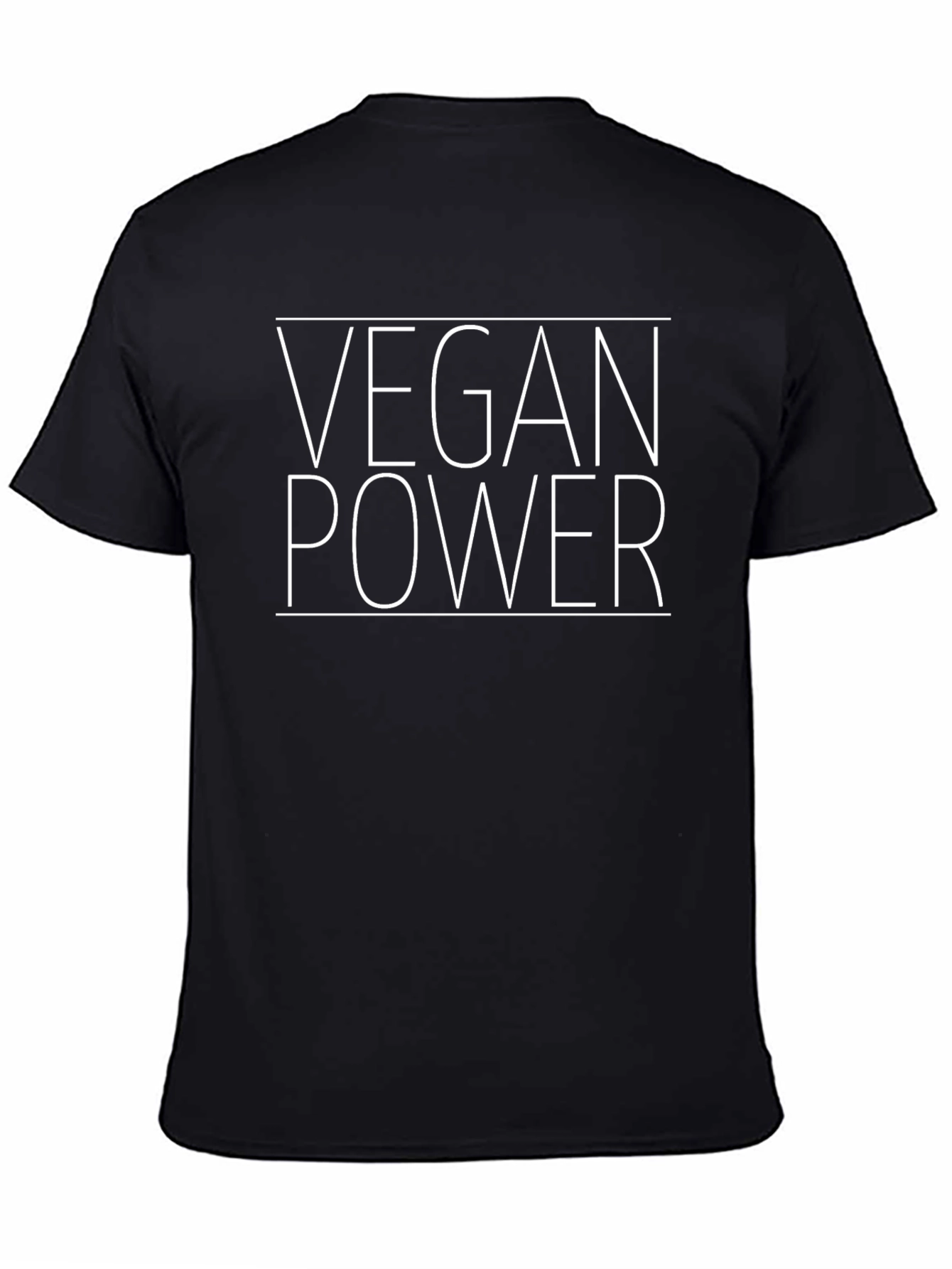 Vegan Power Graphic Tee - Black