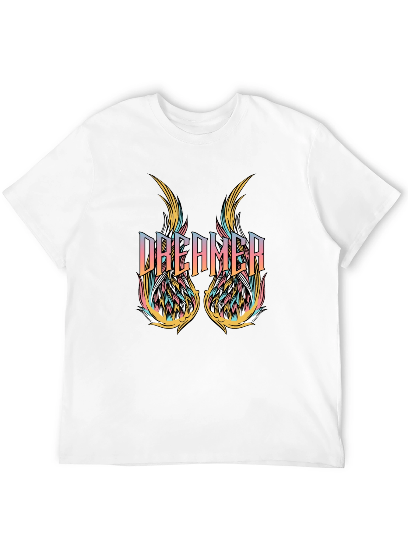 Dreamer Wings Graphic Black T-Shirt