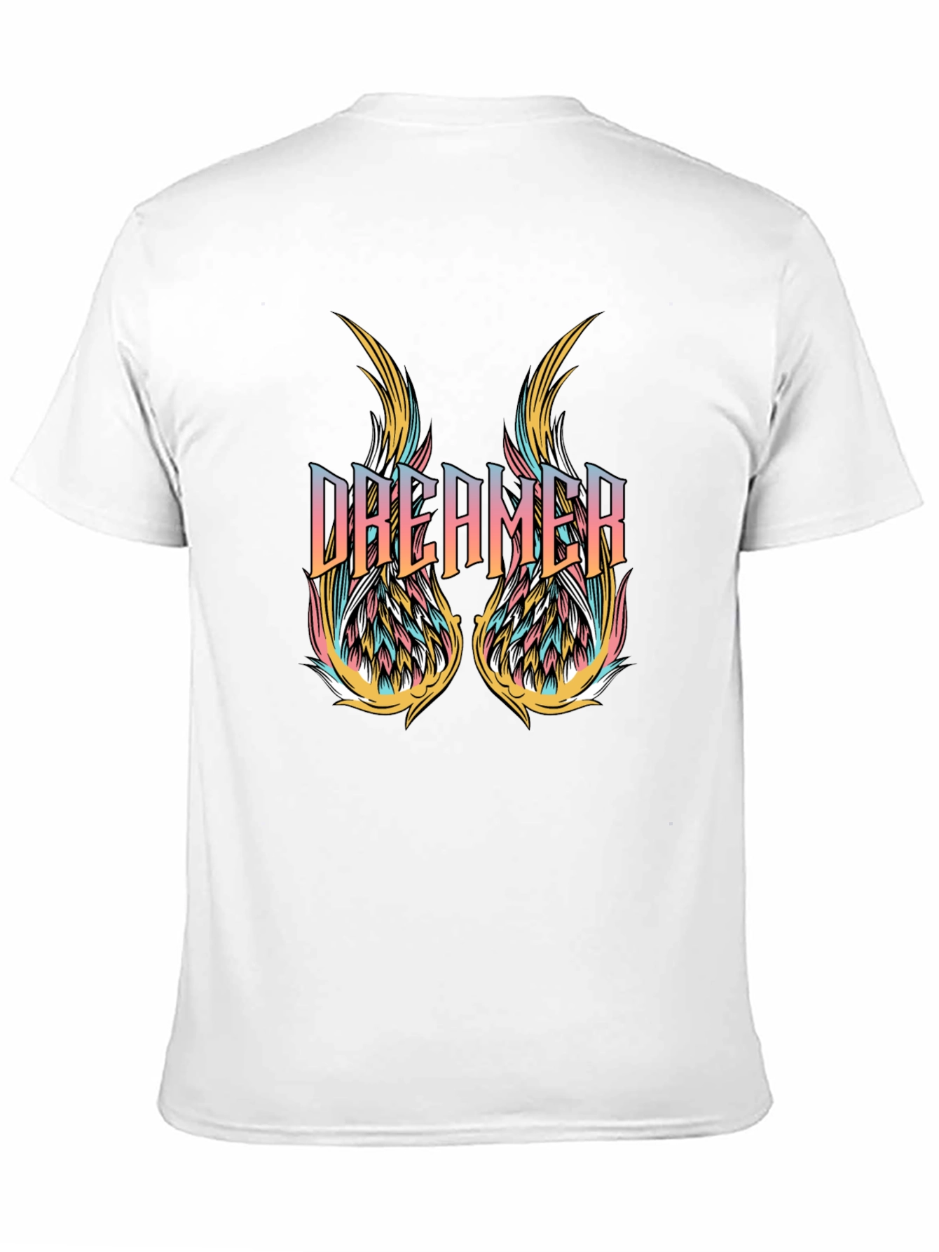 Dreamer Wings Graphic Black T-Shirt