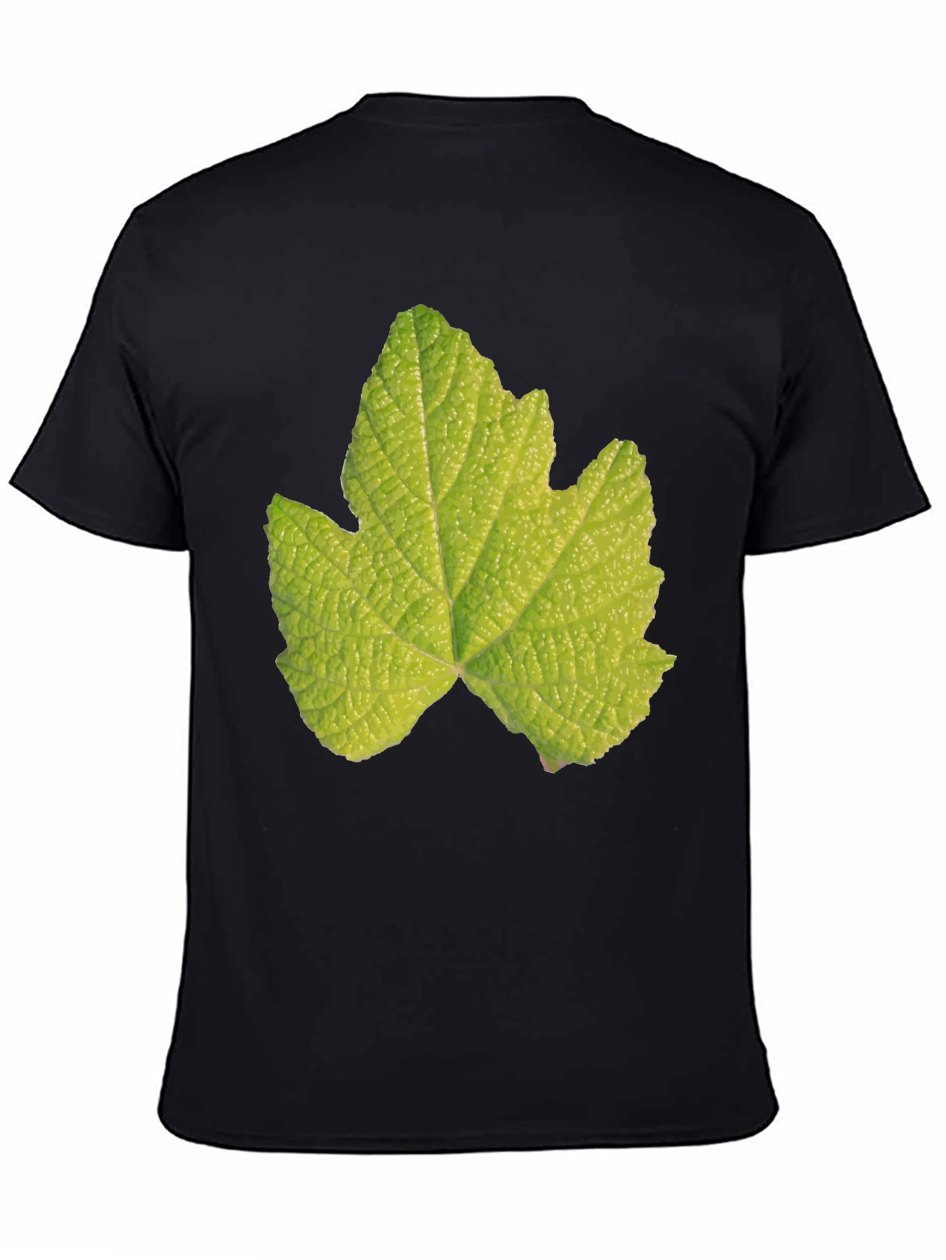 Leaf Graphic Black T-Shirt