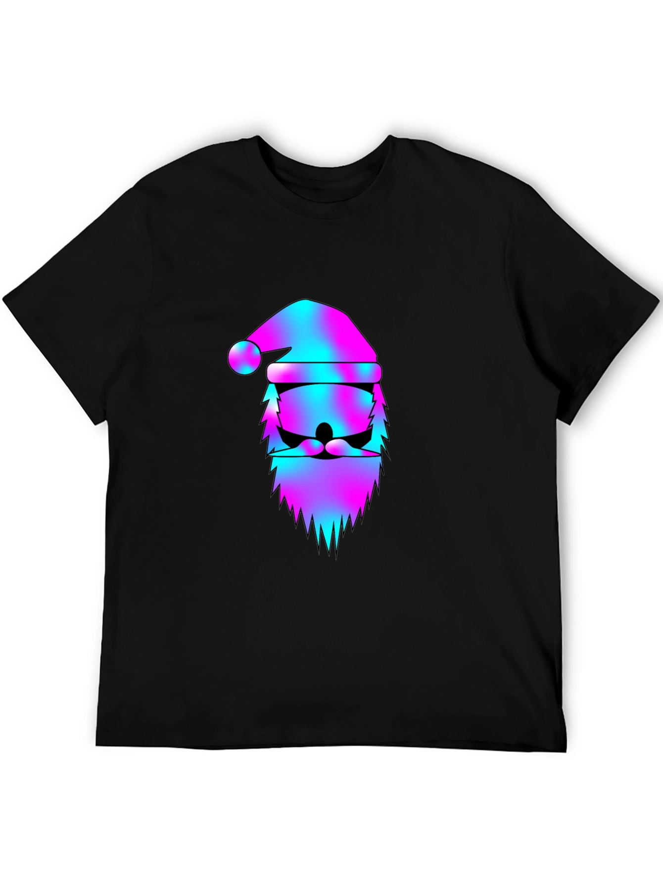 Vaporwave Santa Claus Graphic Tee