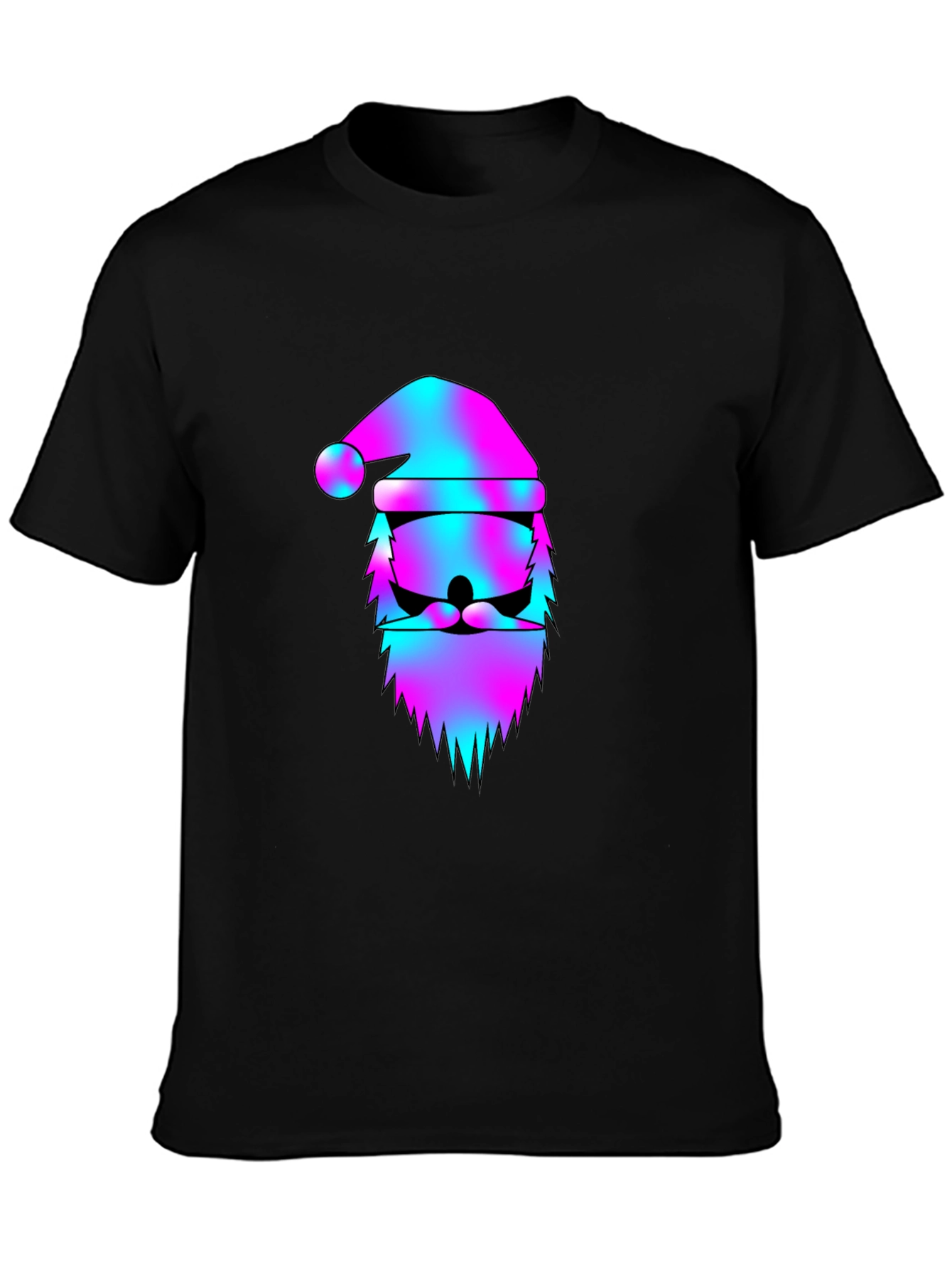 Vaporwave Santa Claus Graphic Tee