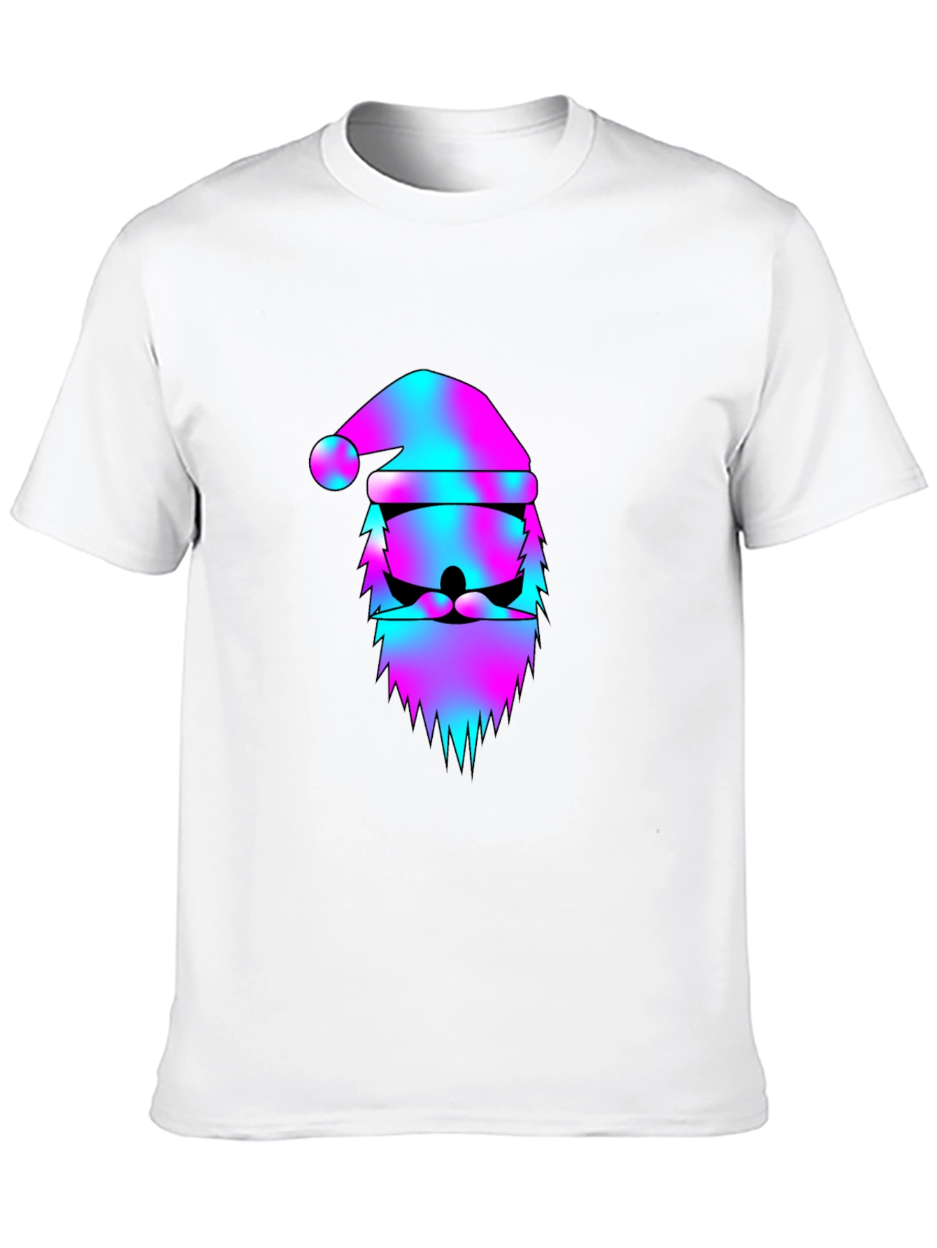 Vaporwave Santa Claus Graphic Tee