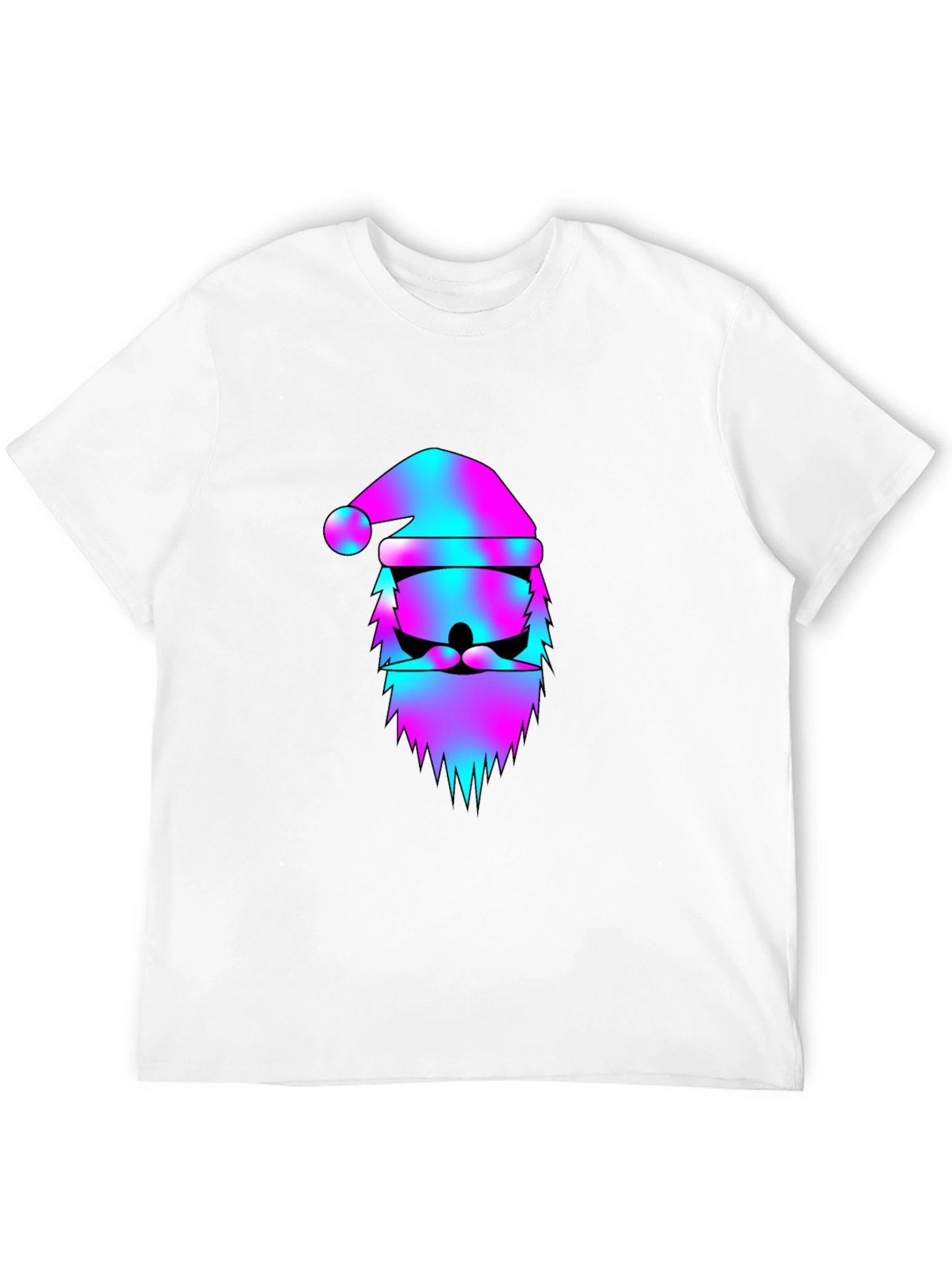 Vaporwave Santa Claus Graphic Tee