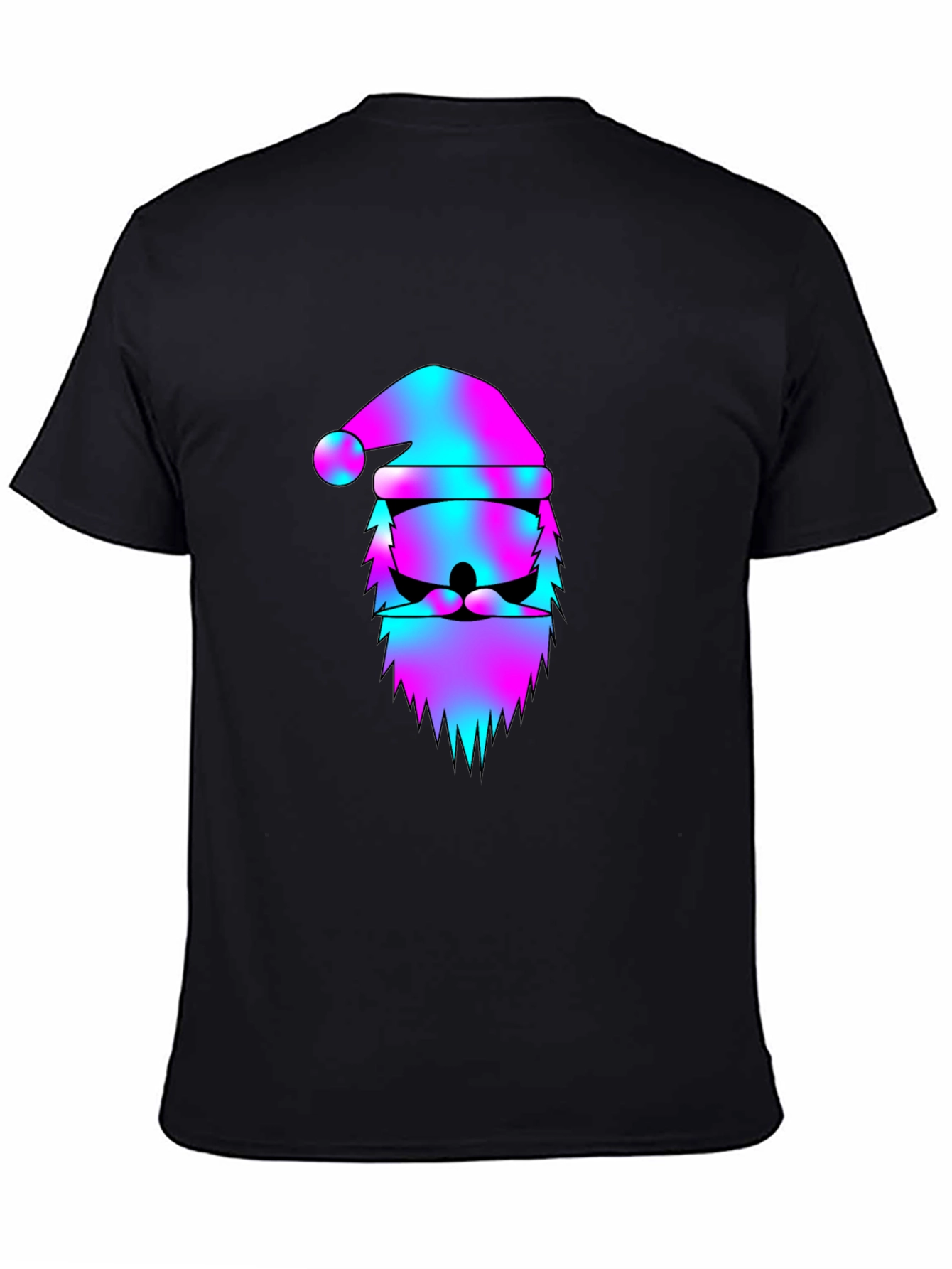 Vaporwave Santa Claus Graphic Tee