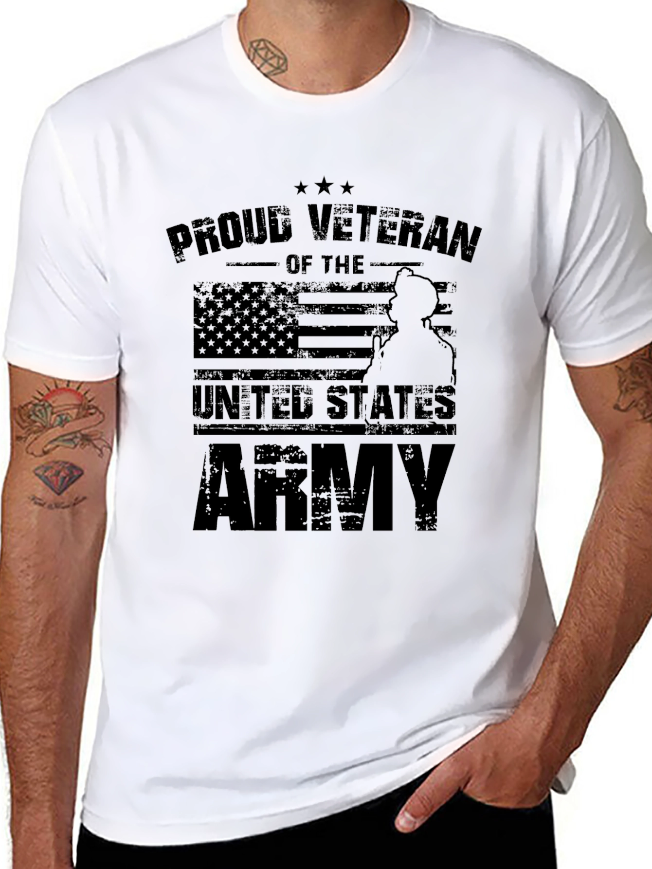 Proud Veteran US Army Graphic T-Shirt