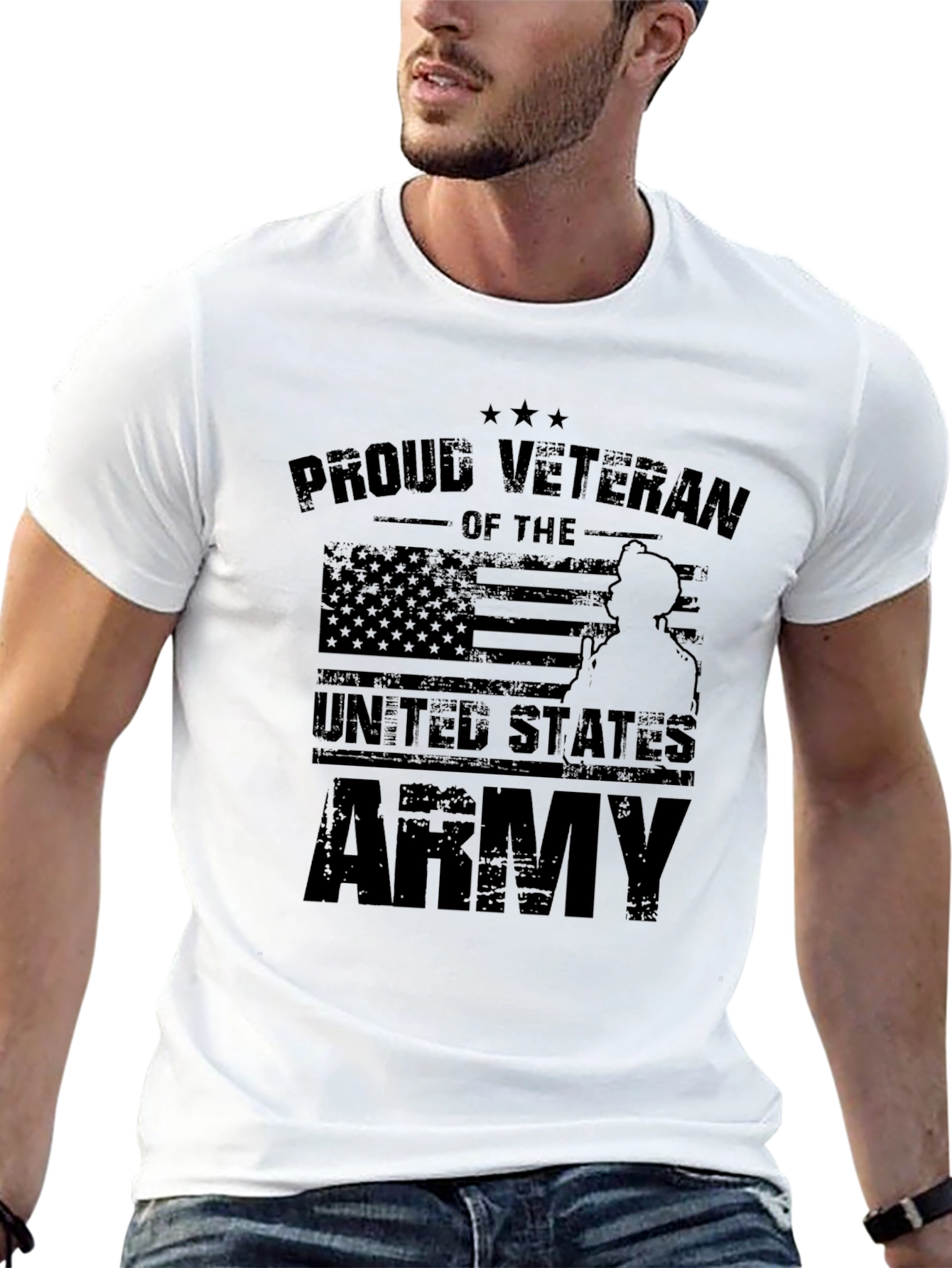 Proud Veteran US Army Graphic T-Shirt