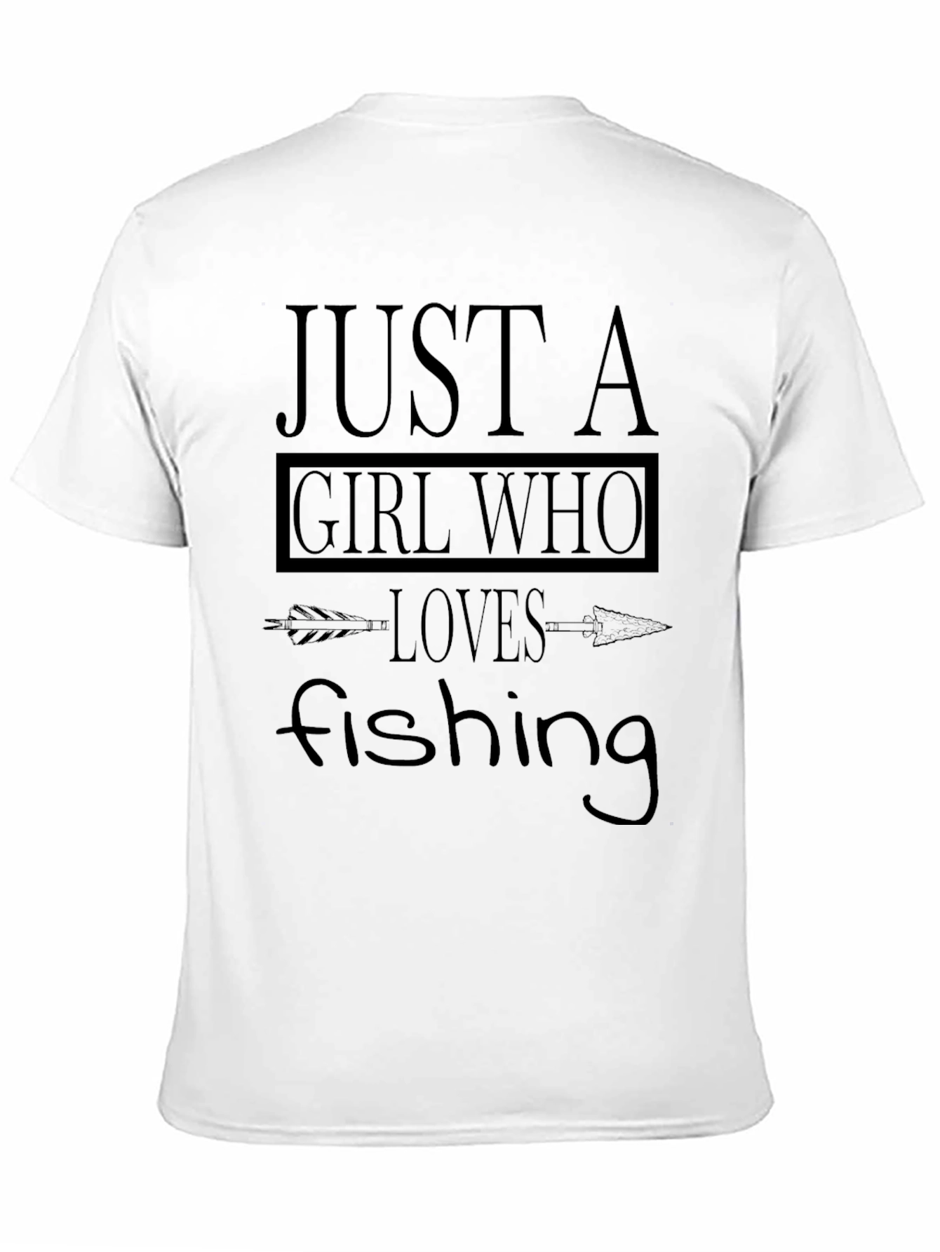 Girl Who Loves Fishing Graphic T-Shirt
