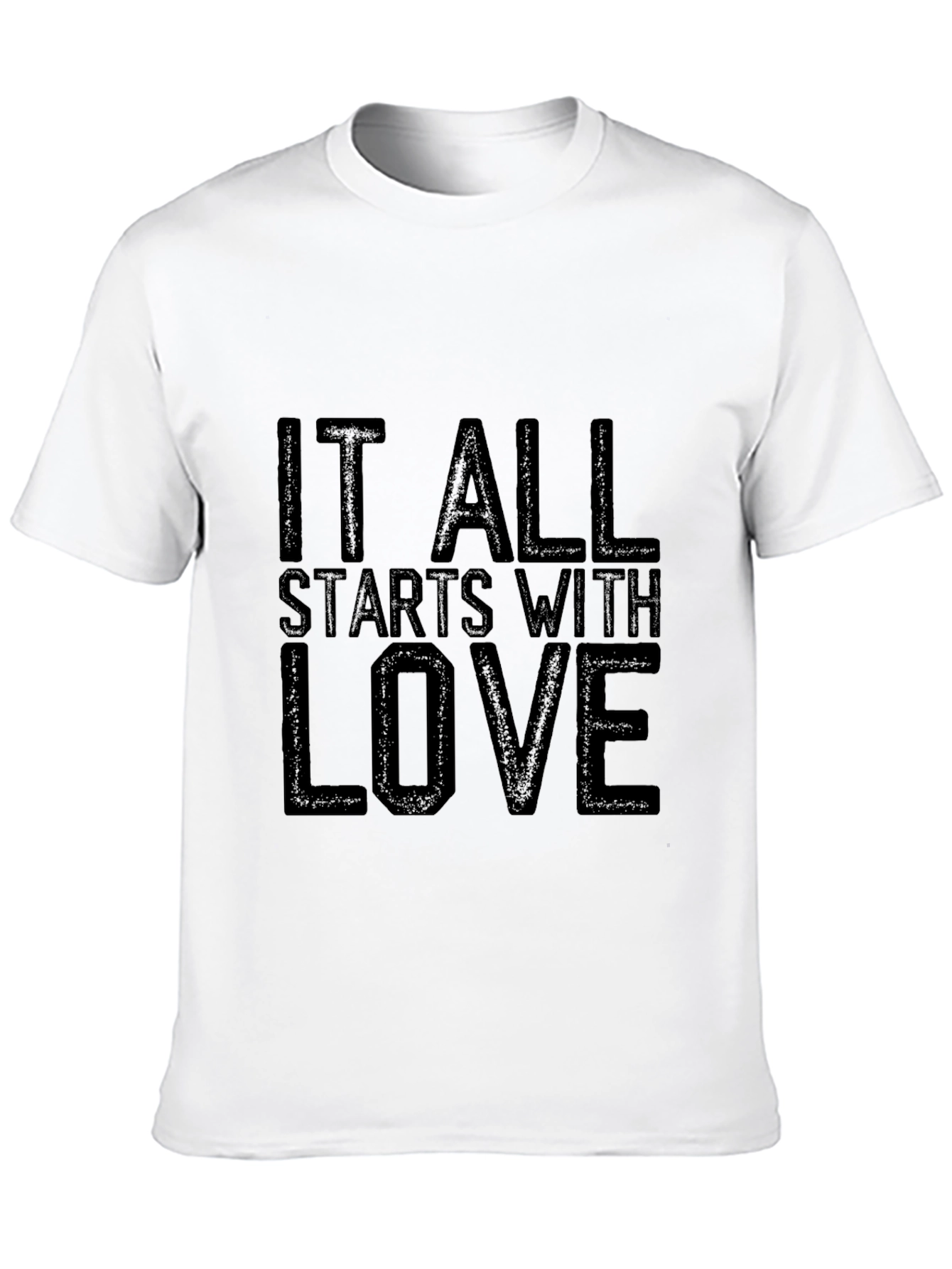 It All Starts with Love Black T-Shirt