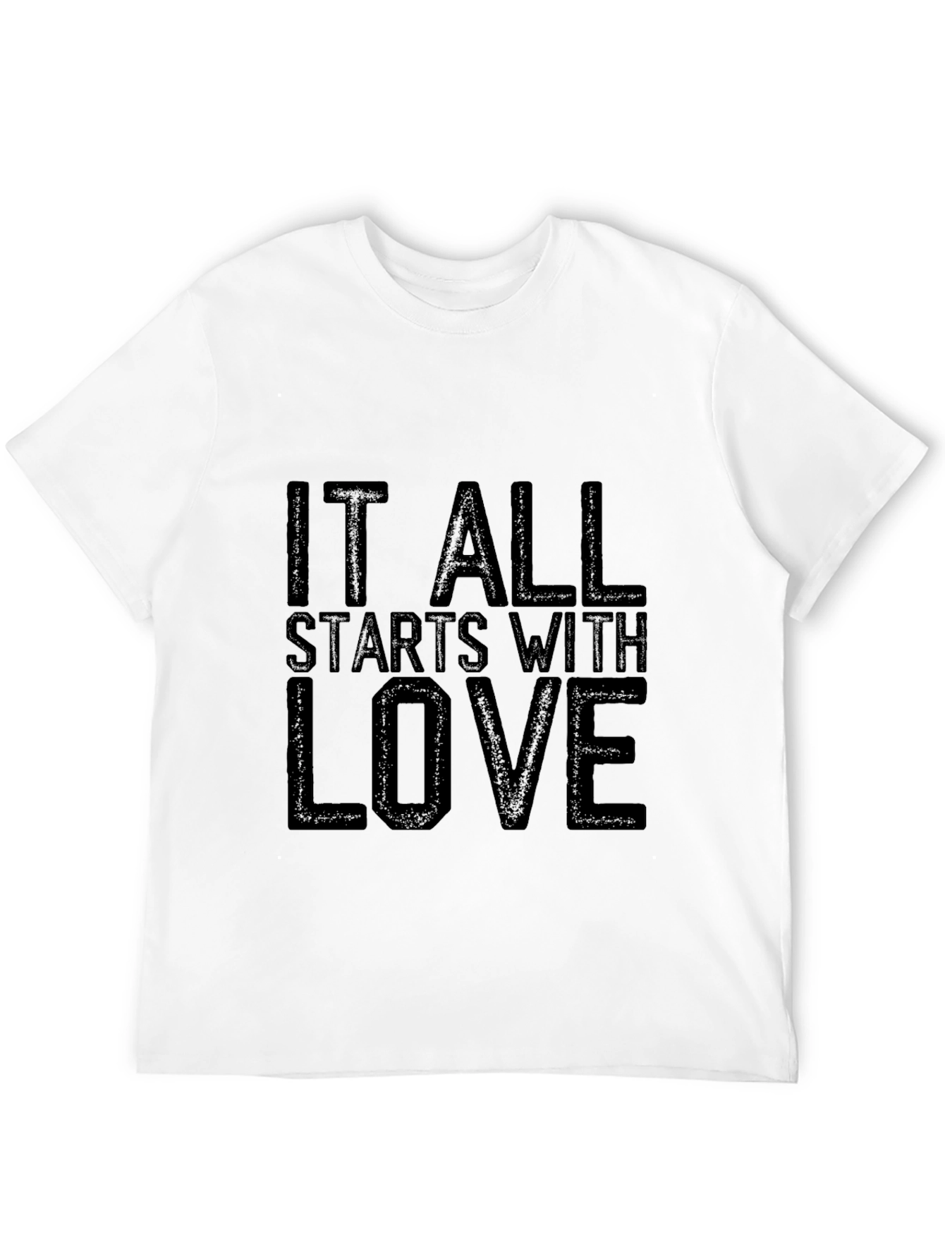 It All Starts with Love Black T-Shirt
