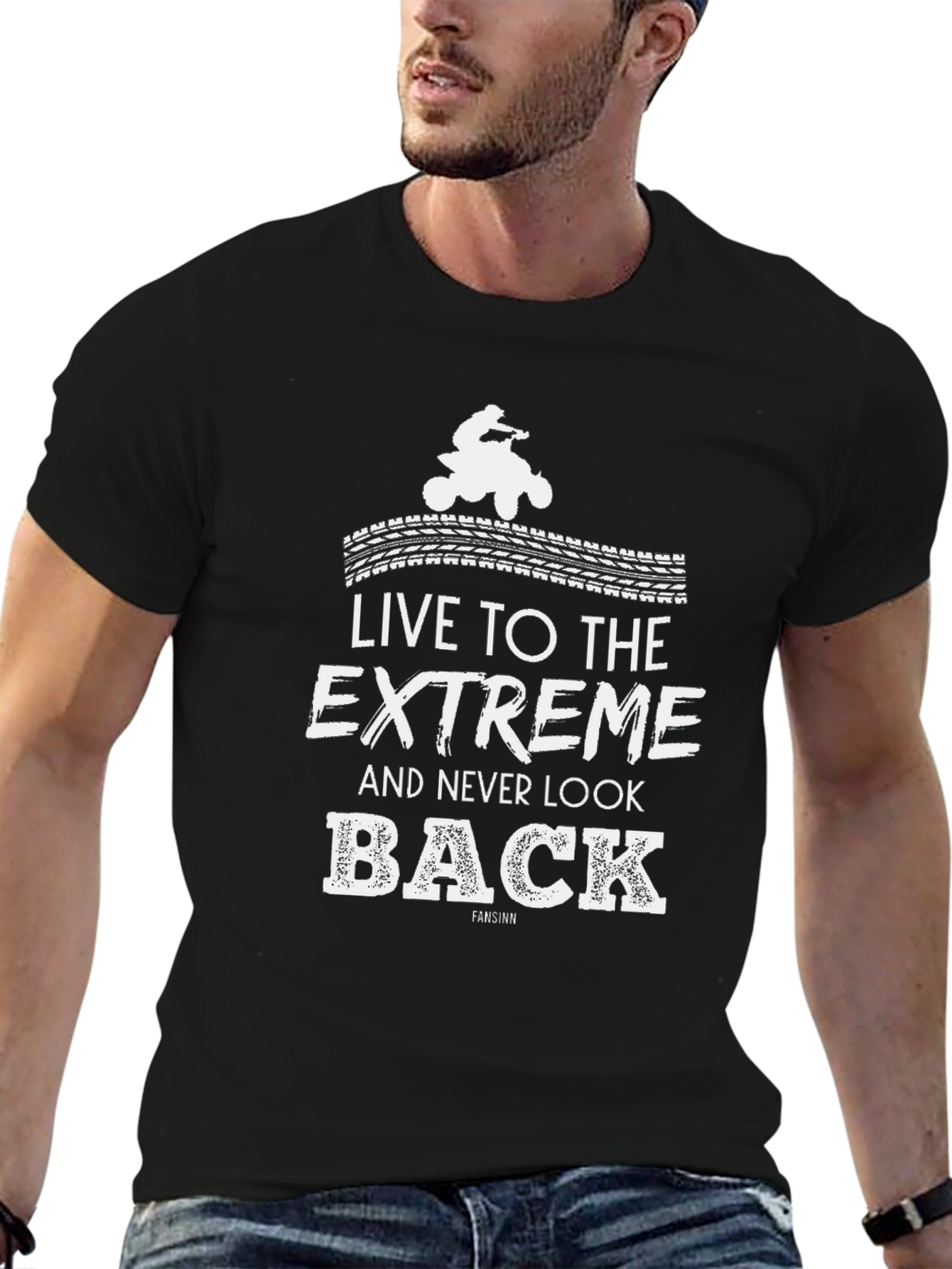Live To The Extreme ATV Black T-Shirt