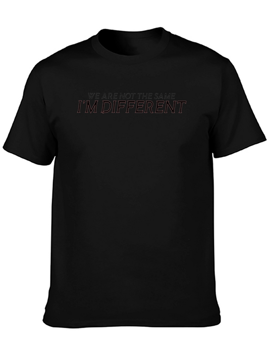 Im Different Graphic Tee - Soft Cotton Crew Neck T-Shirt