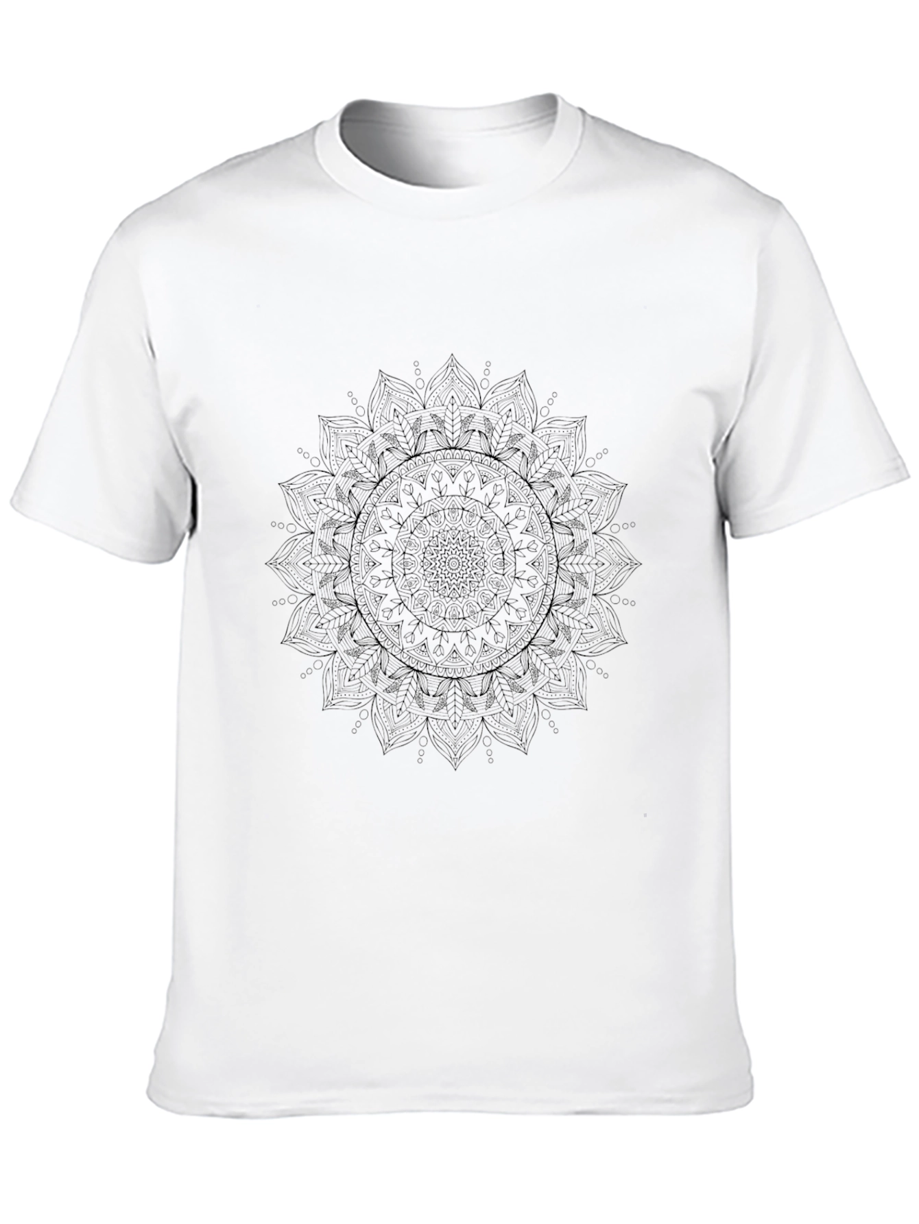 Black Mandala Graphic T-Shirt