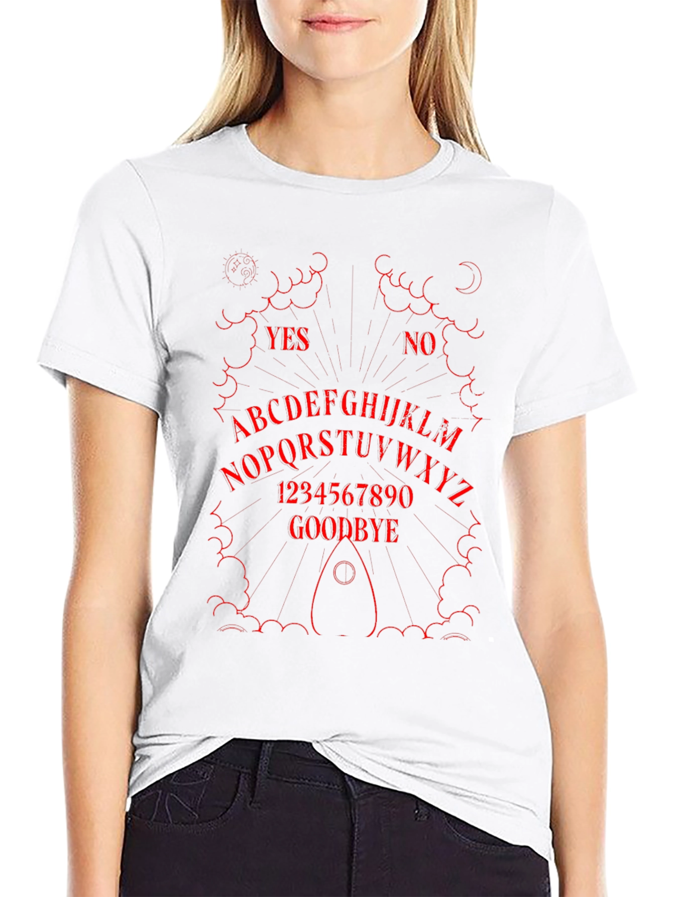 Ouija Board Graphic T-Shirt - Spirit Board Tee