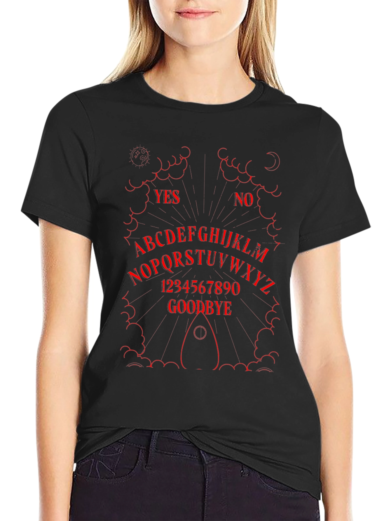 Ouija Board Graphic T-Shirt - Spirit Board Tee