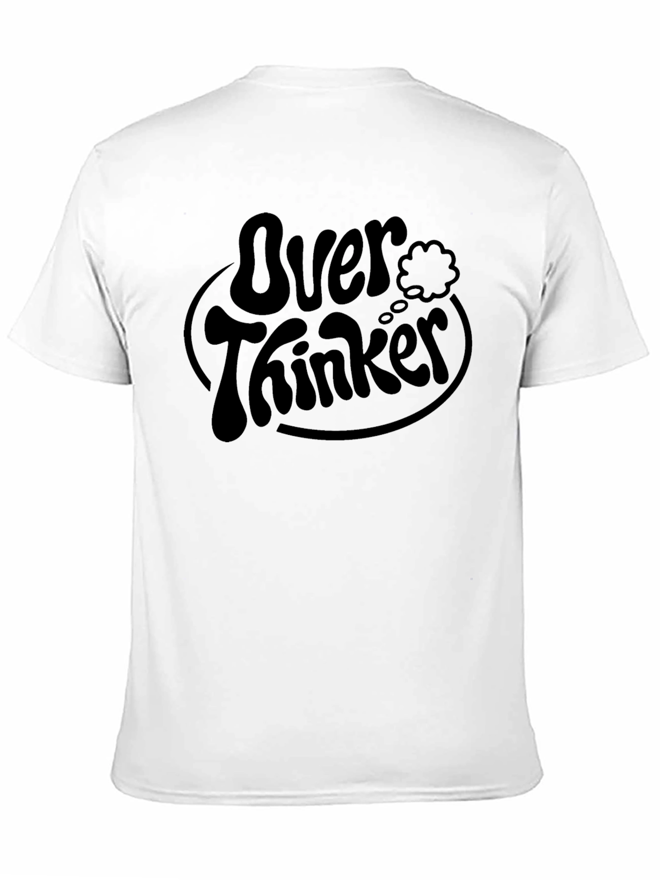 Over Thinker Black Graphic Tee