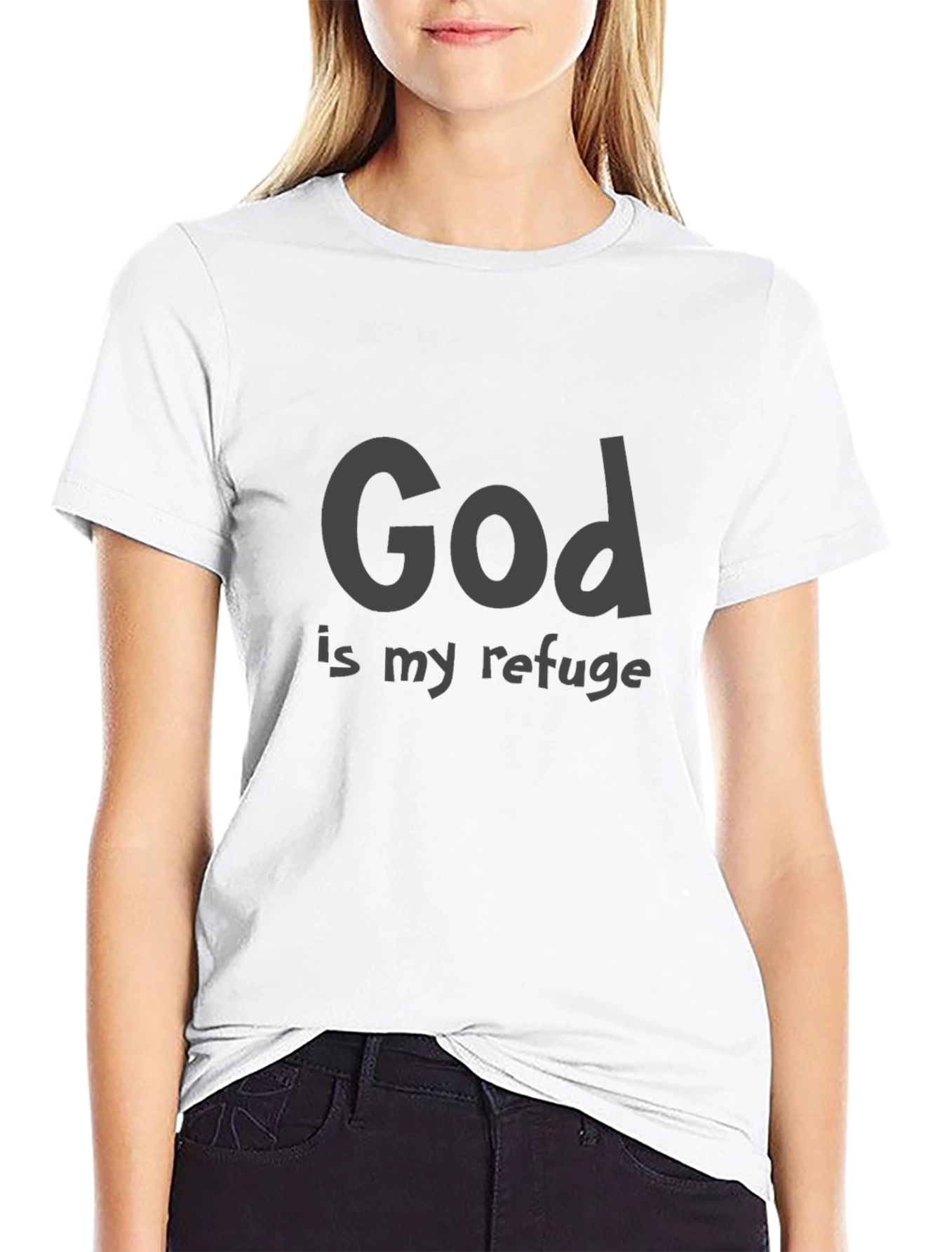 God Is My Refuge Tee - Christian Faith T-Shirt
