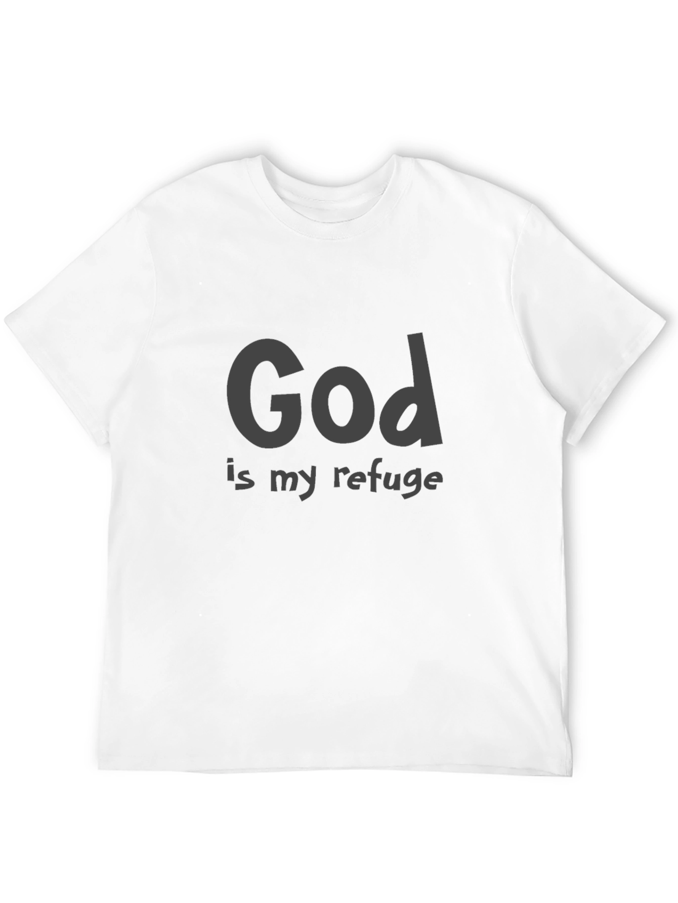 God Is My Refuge Tee - Christian Faith T-Shirt