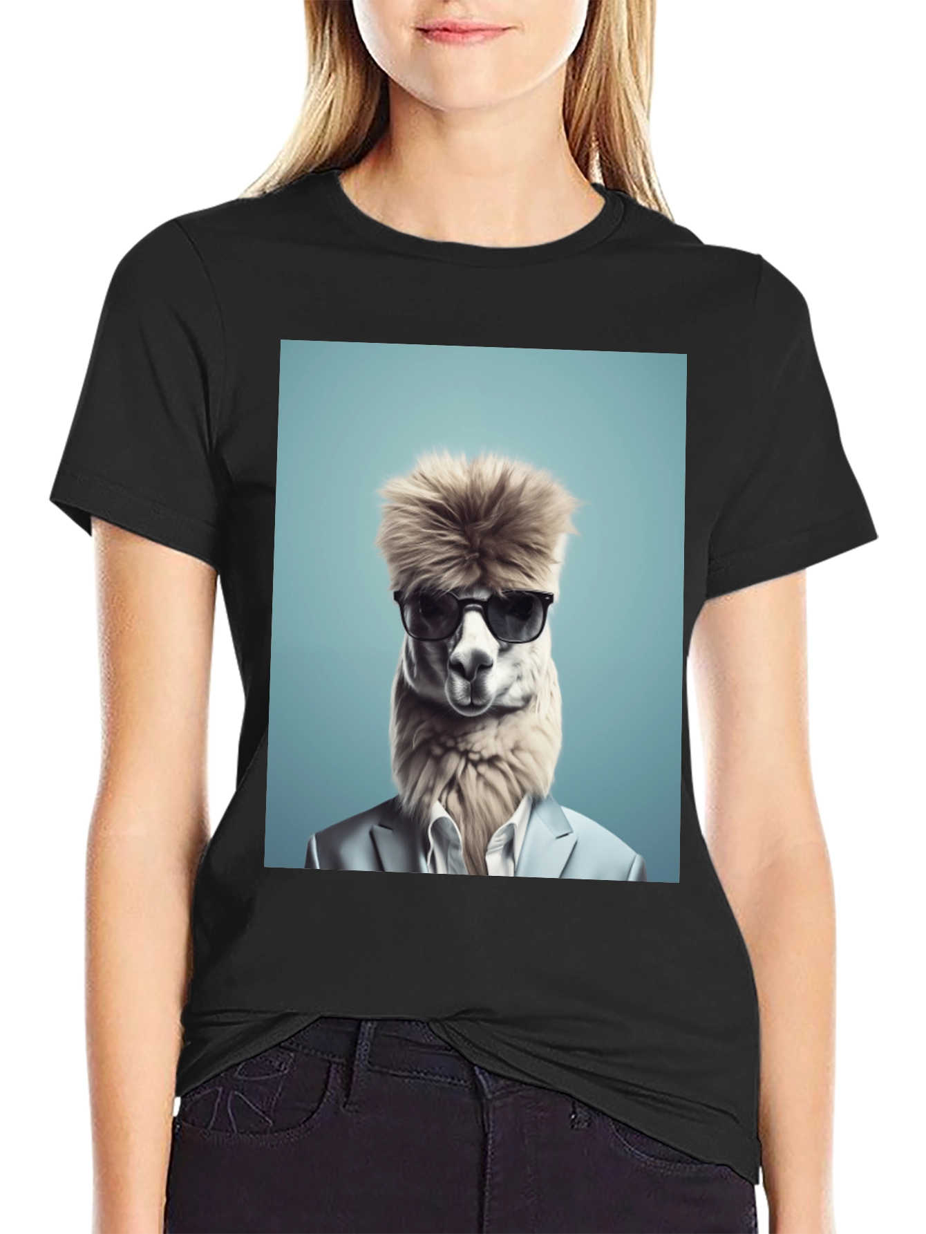 Alpaca Boss T-Shirt - Cool Graphic Tee