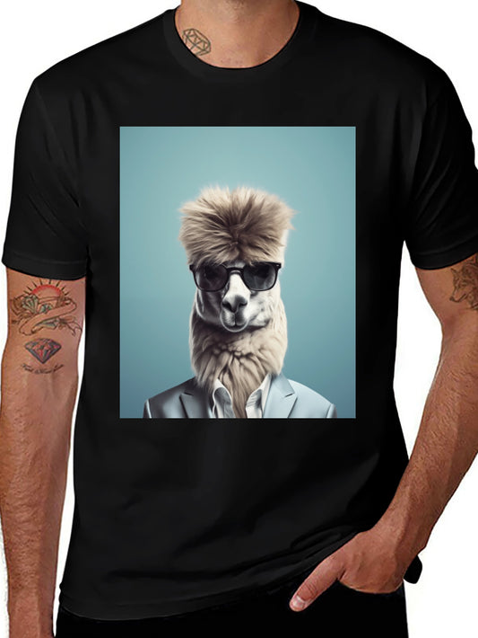 Alpaca Boss T-Shirt - Cool Graphic Tee