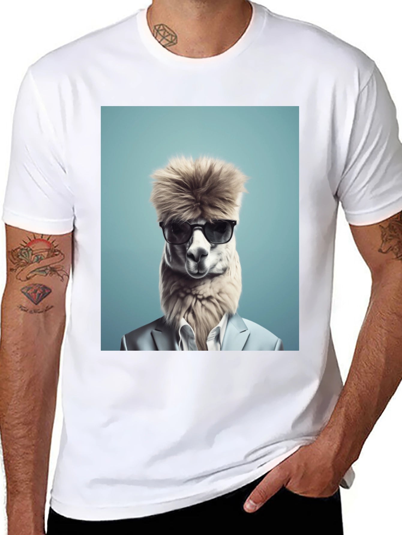 Alpaca Boss T-Shirt - Cool Graphic Tee