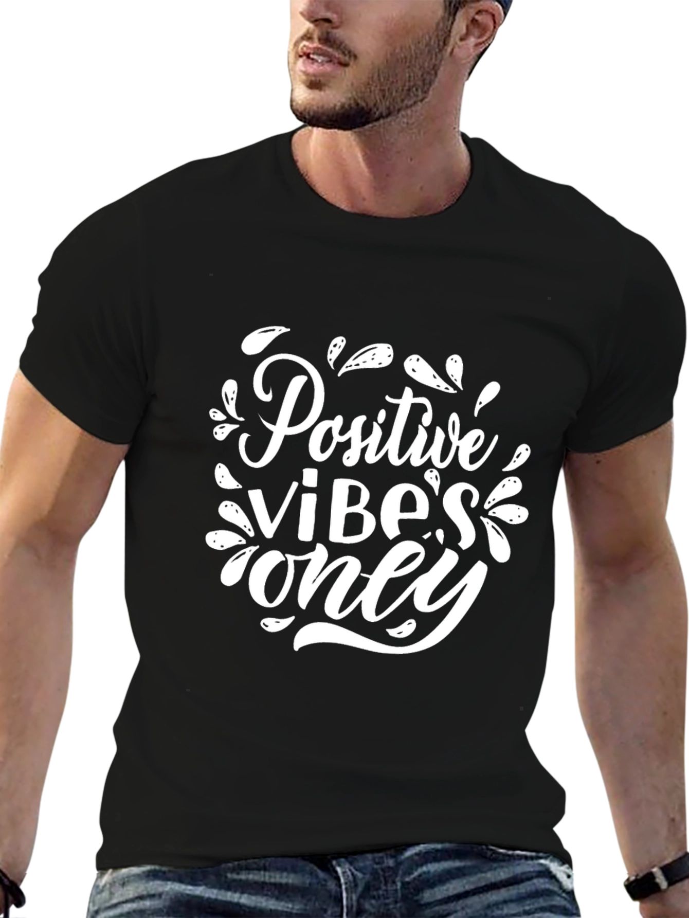 Positive Vibes Only Graphic T-Shirt