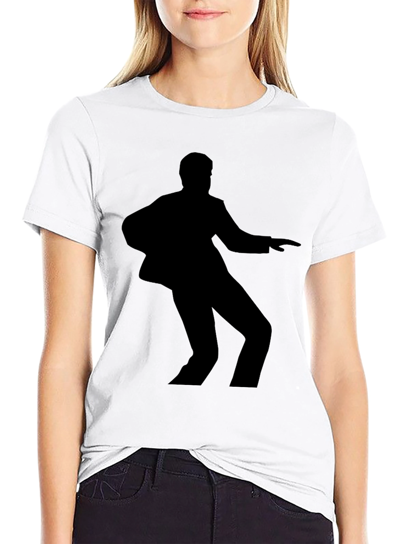 Silhouette Dancer Graphic Tee - Classic Black T-Shirt