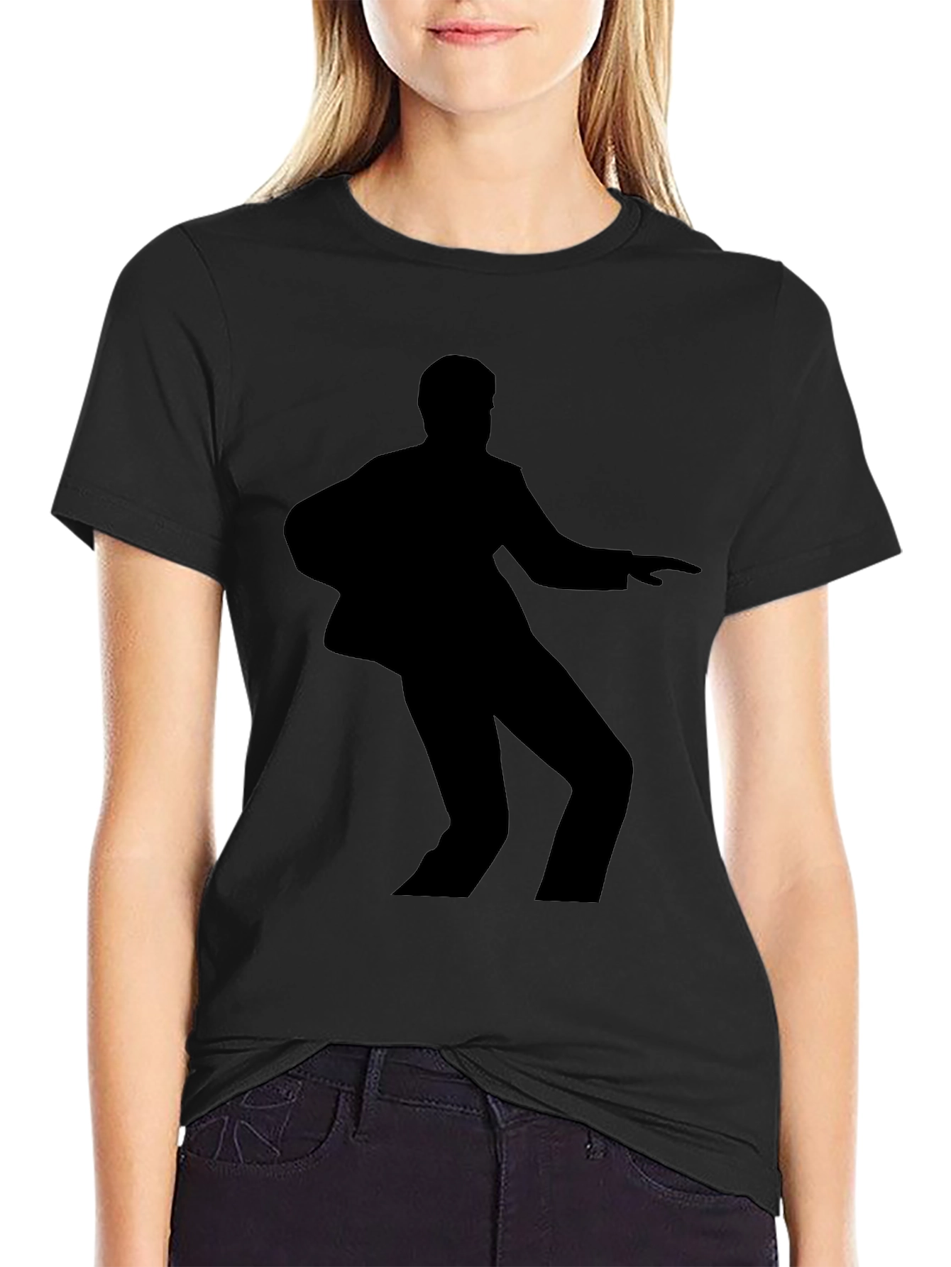 Silhouette Dancer Graphic Tee - Classic Black T-Shirt