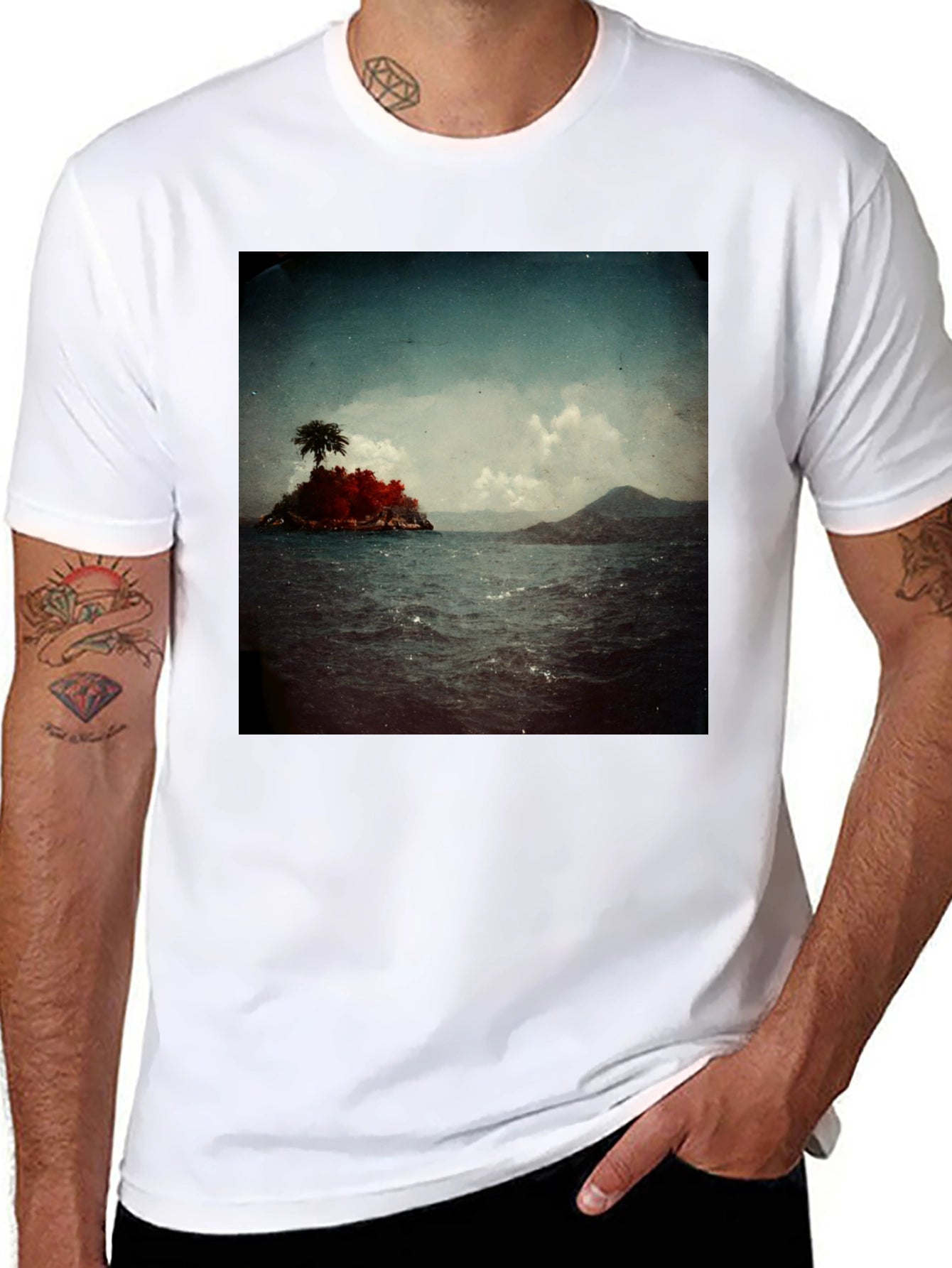 Island View Graphic Tee - Tropical Escape