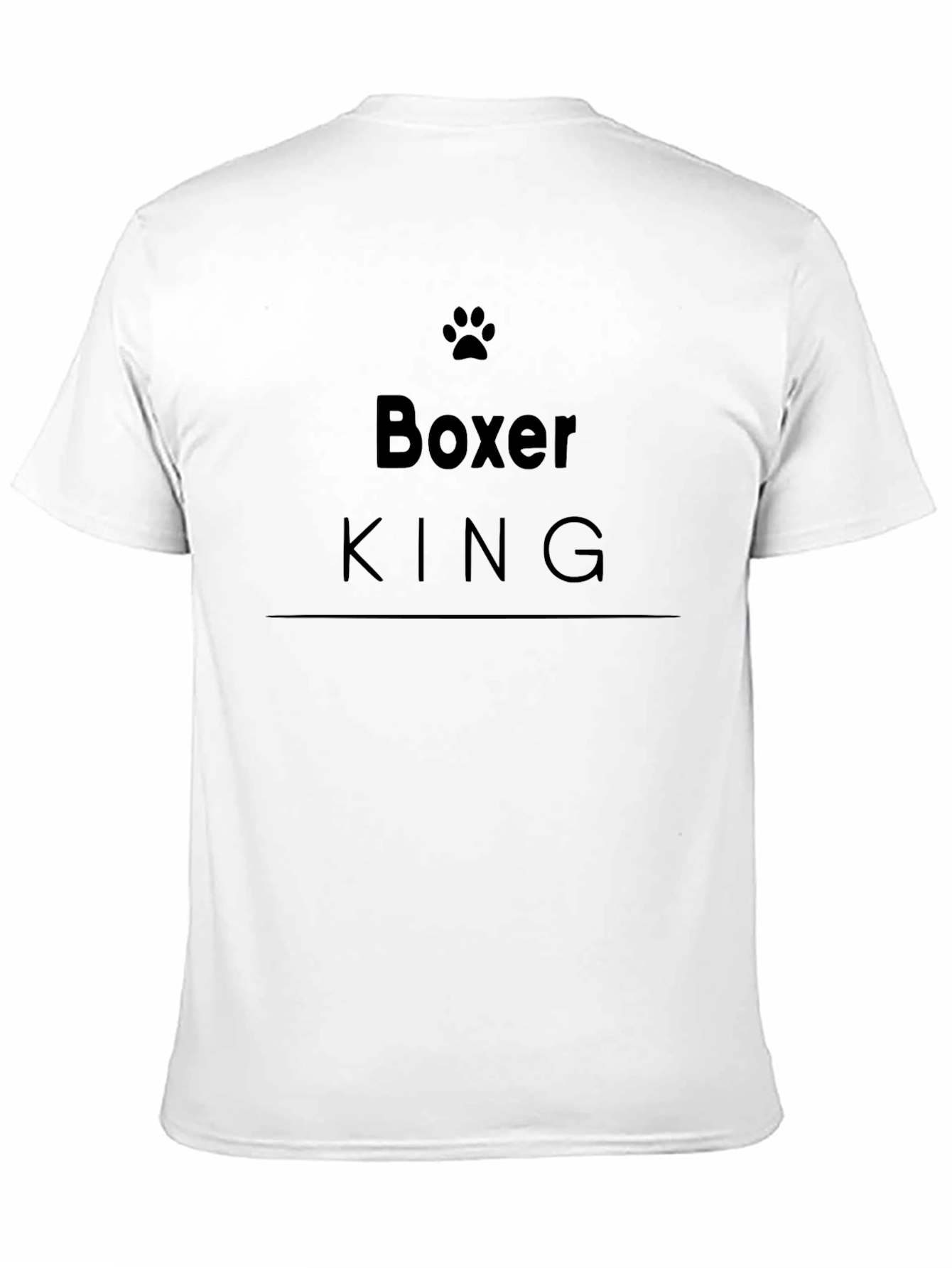 Boxer King Mens Black Graphic T-Shirt