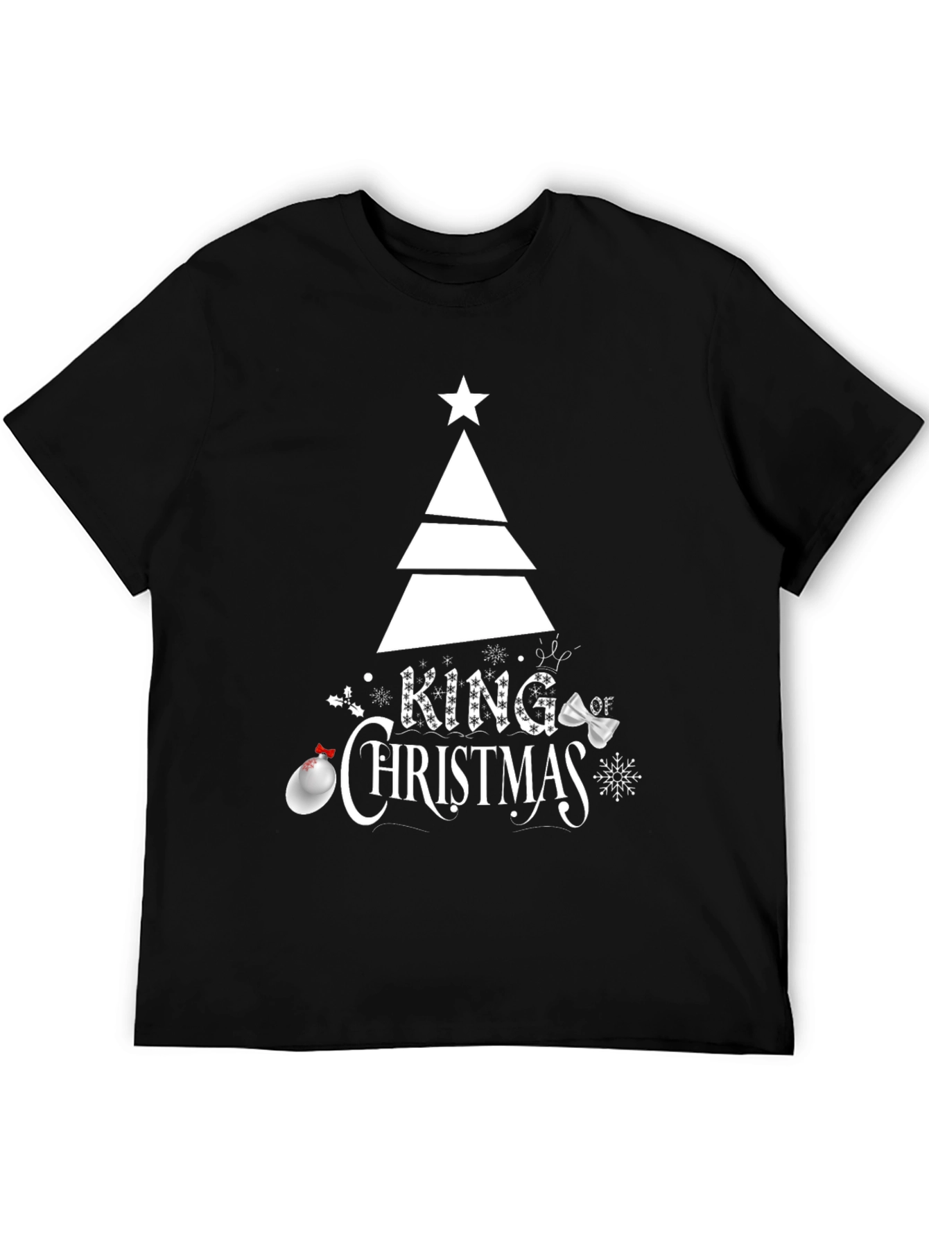 King of Christmas Graphic Tee - Holiday Season Apparel