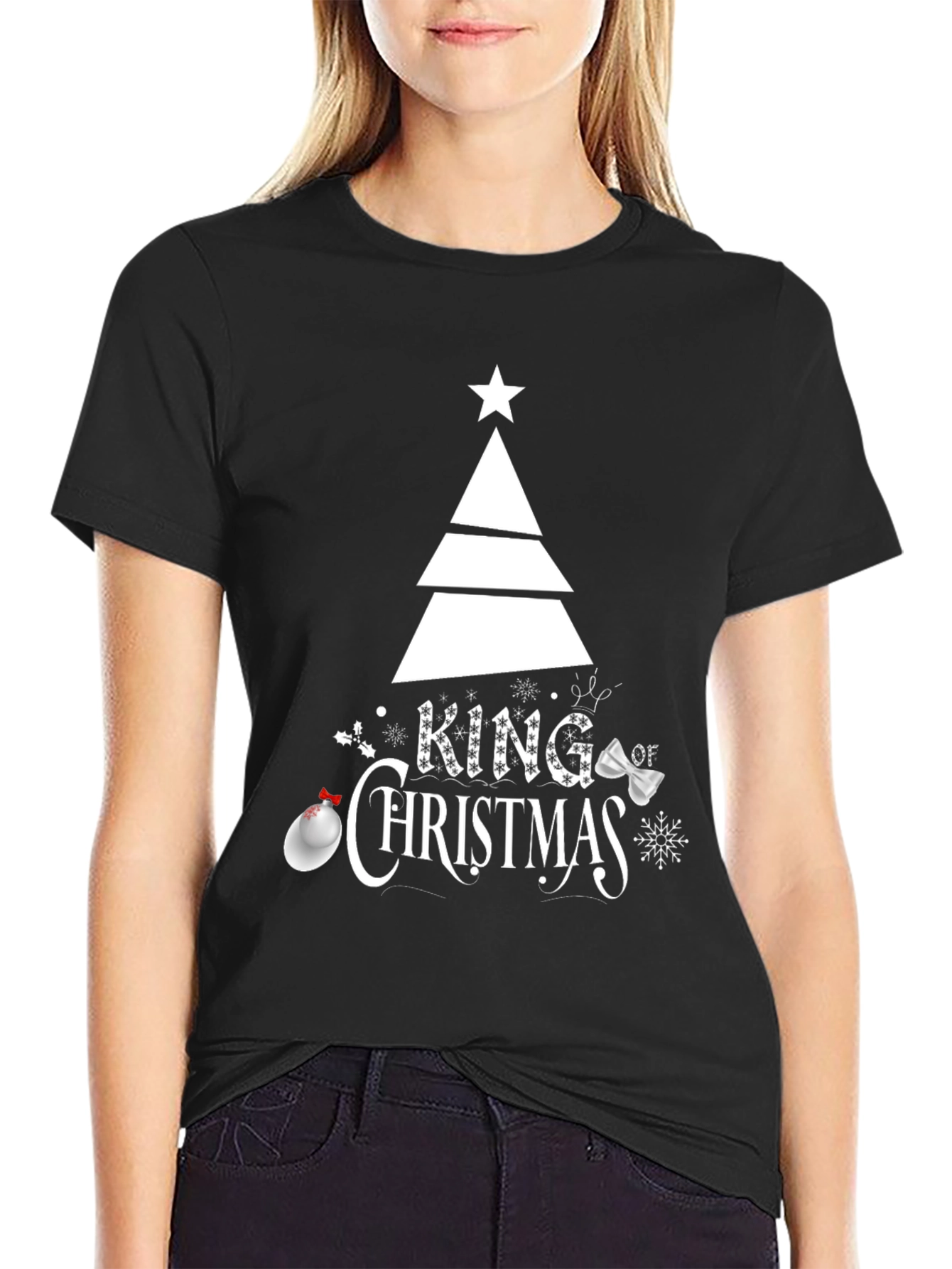 King of Christmas Graphic Tee - Holiday Season Apparel