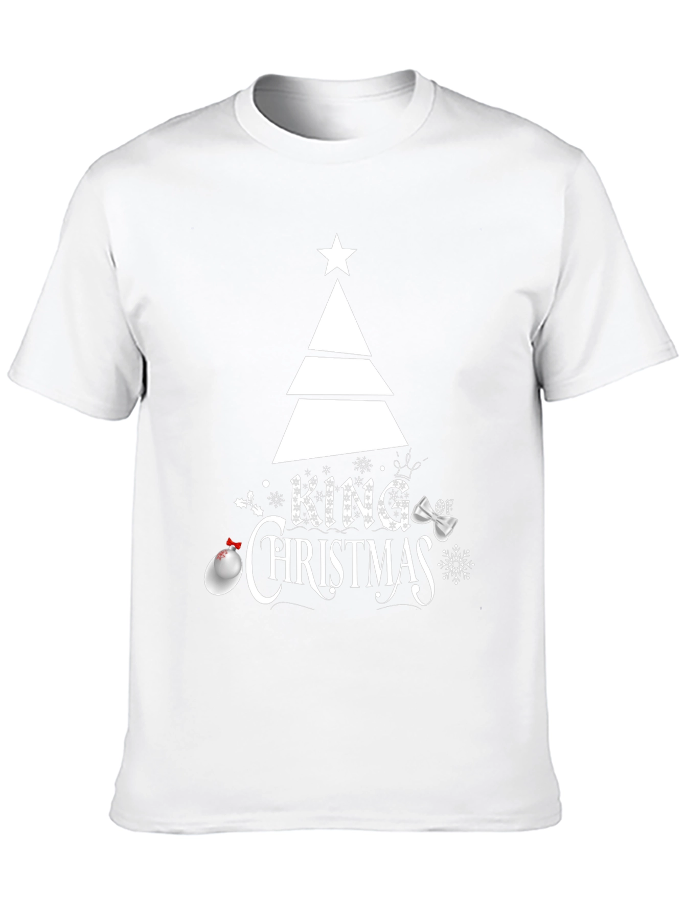King of Christmas Graphic Tee - Holiday Season Apparel