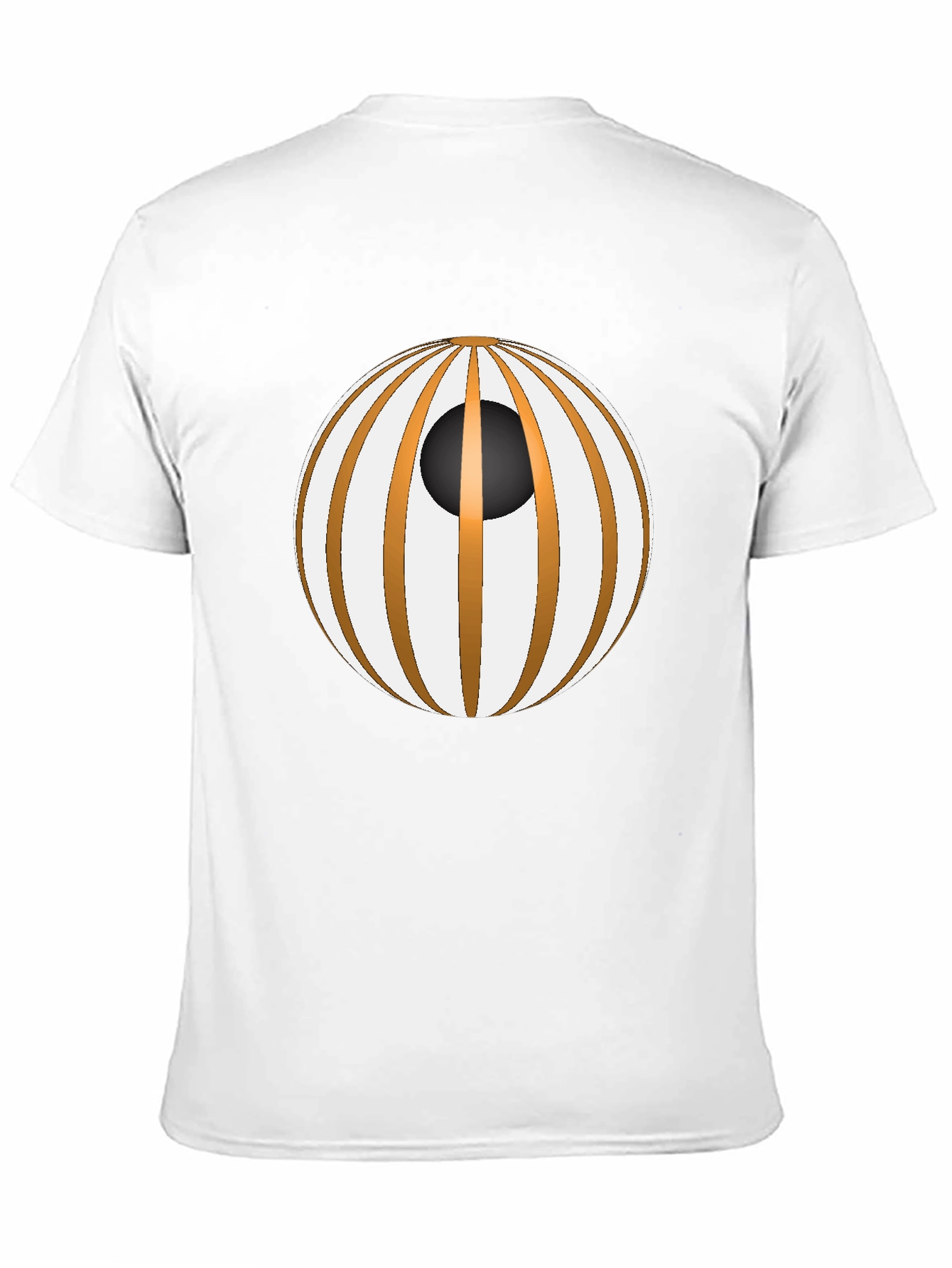 Unique Graphic Tee - Striped Sphere Design