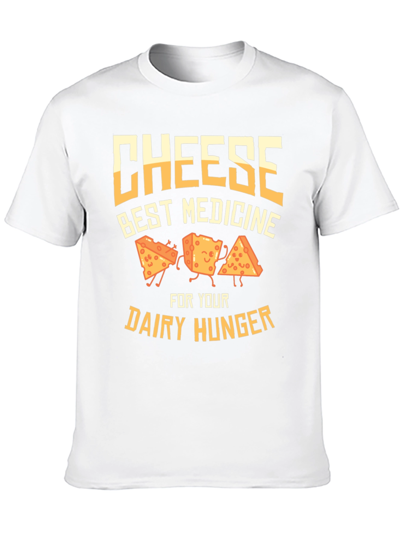 Cheese Best Medicine Funny Graphic T-Shirt