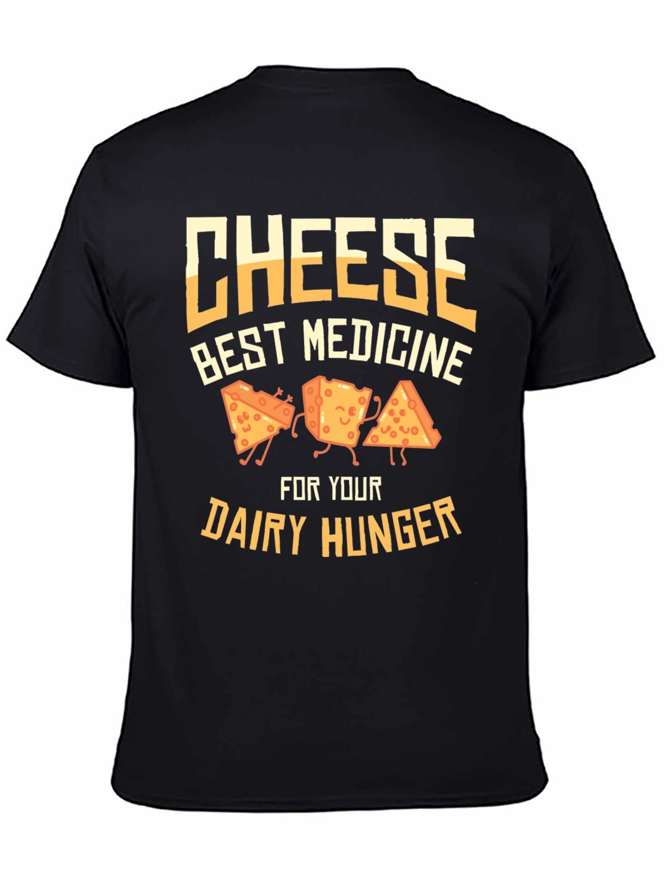 Cheese Best Medicine Funny Graphic T-Shirt