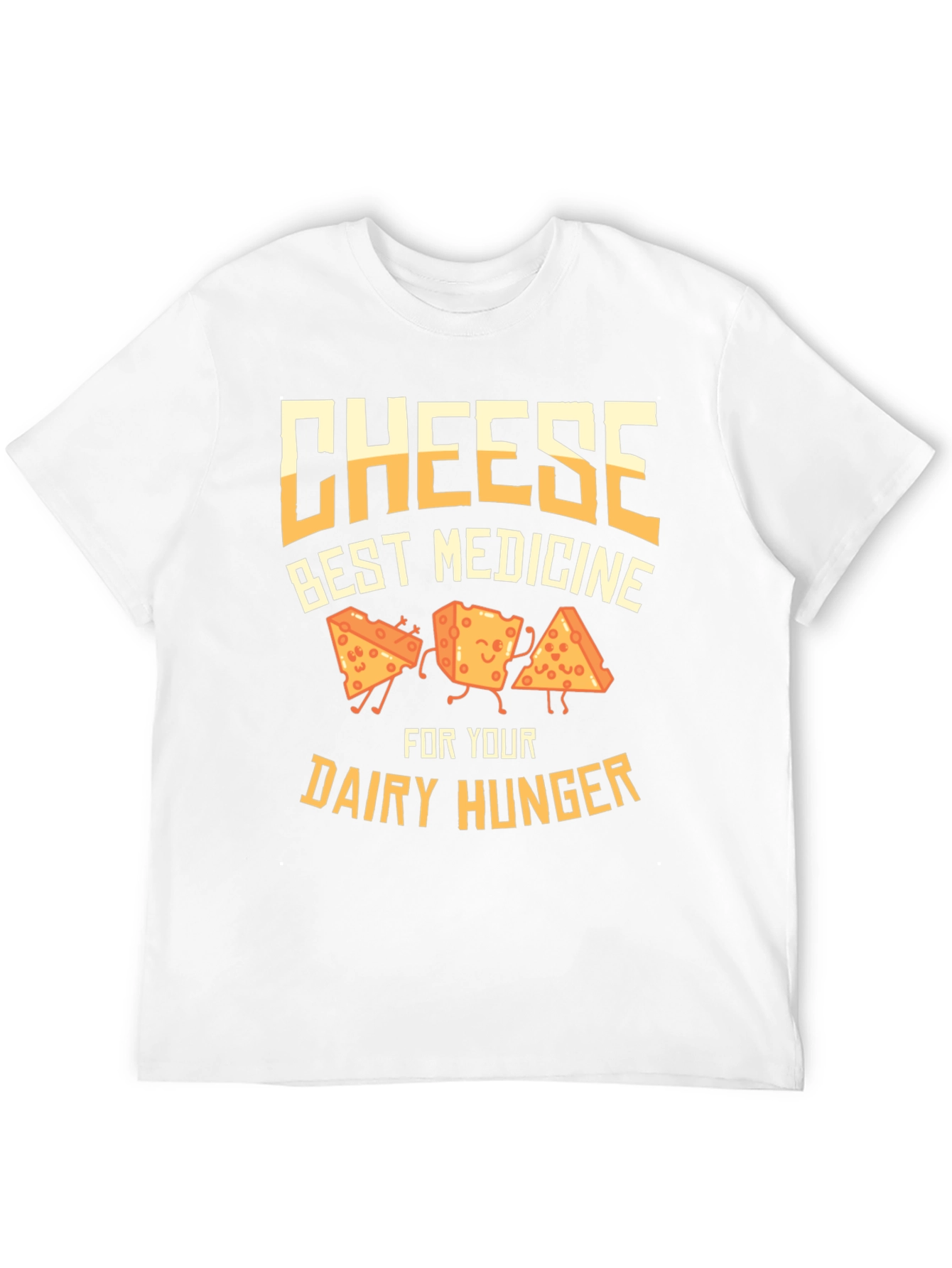 Cheese Best Medicine Funny Graphic T-Shirt