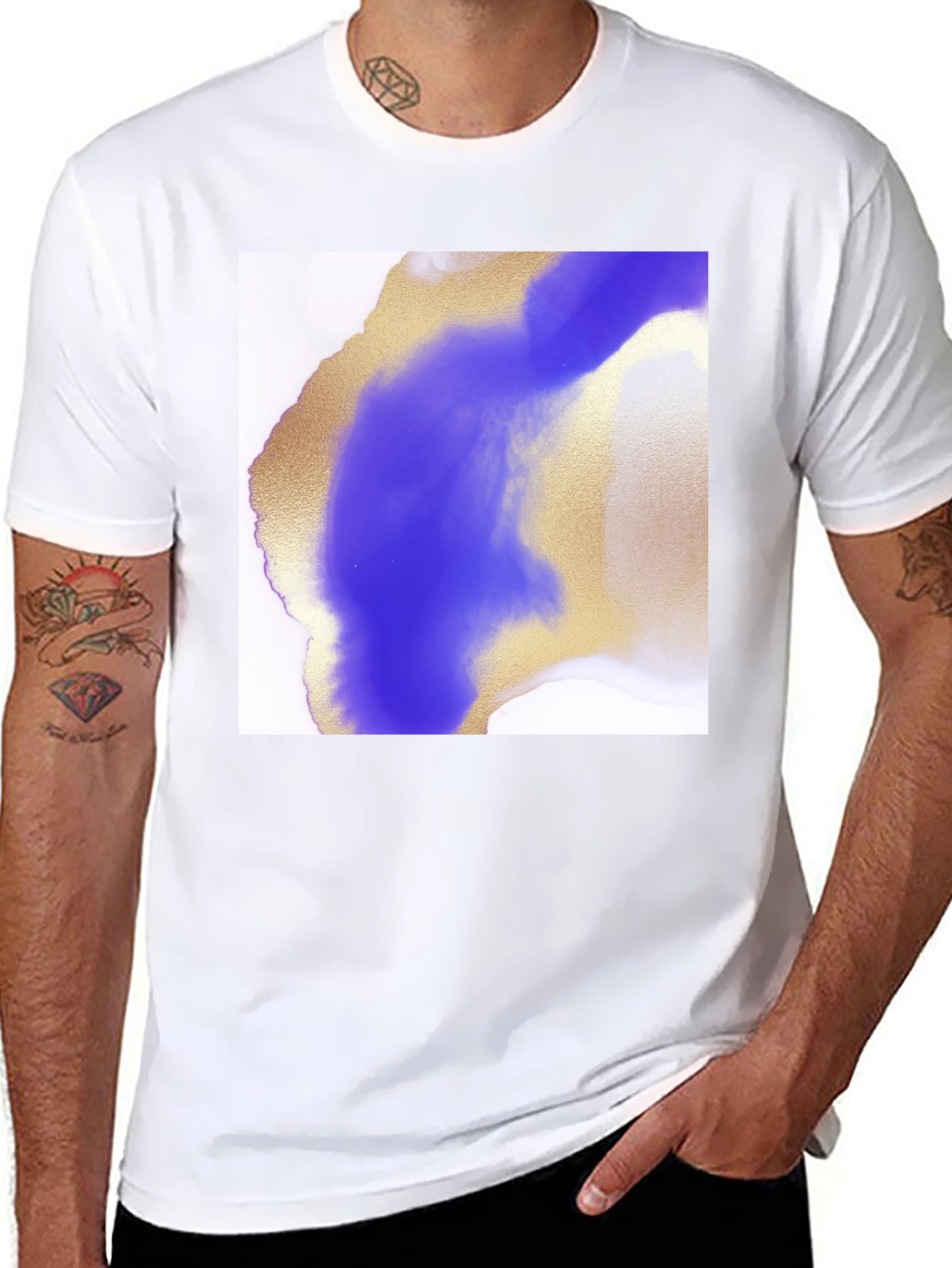 Abstract Art Graphic Tee - Modern Design Shirt