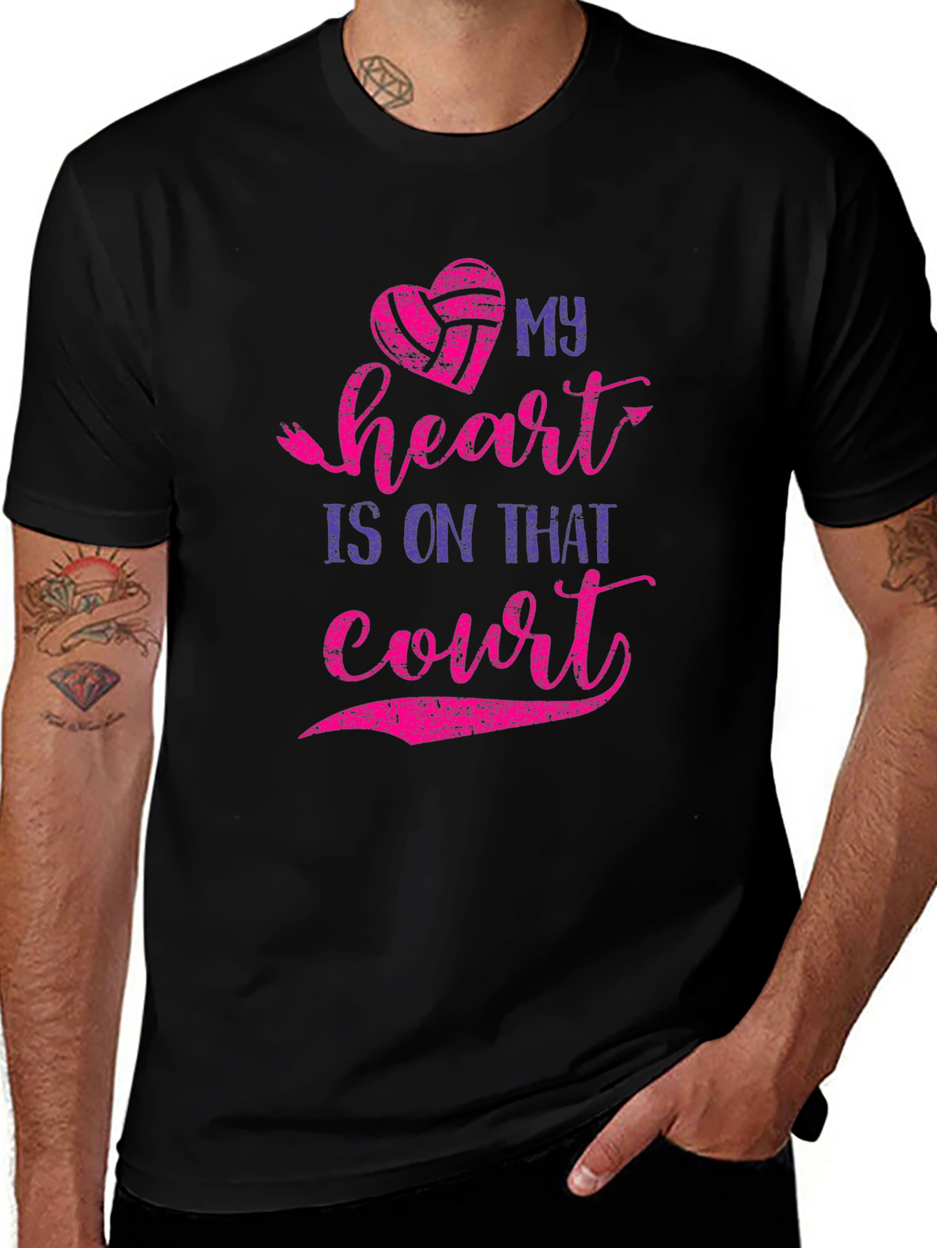 Volleyball Heart T-Shirt - On That Court