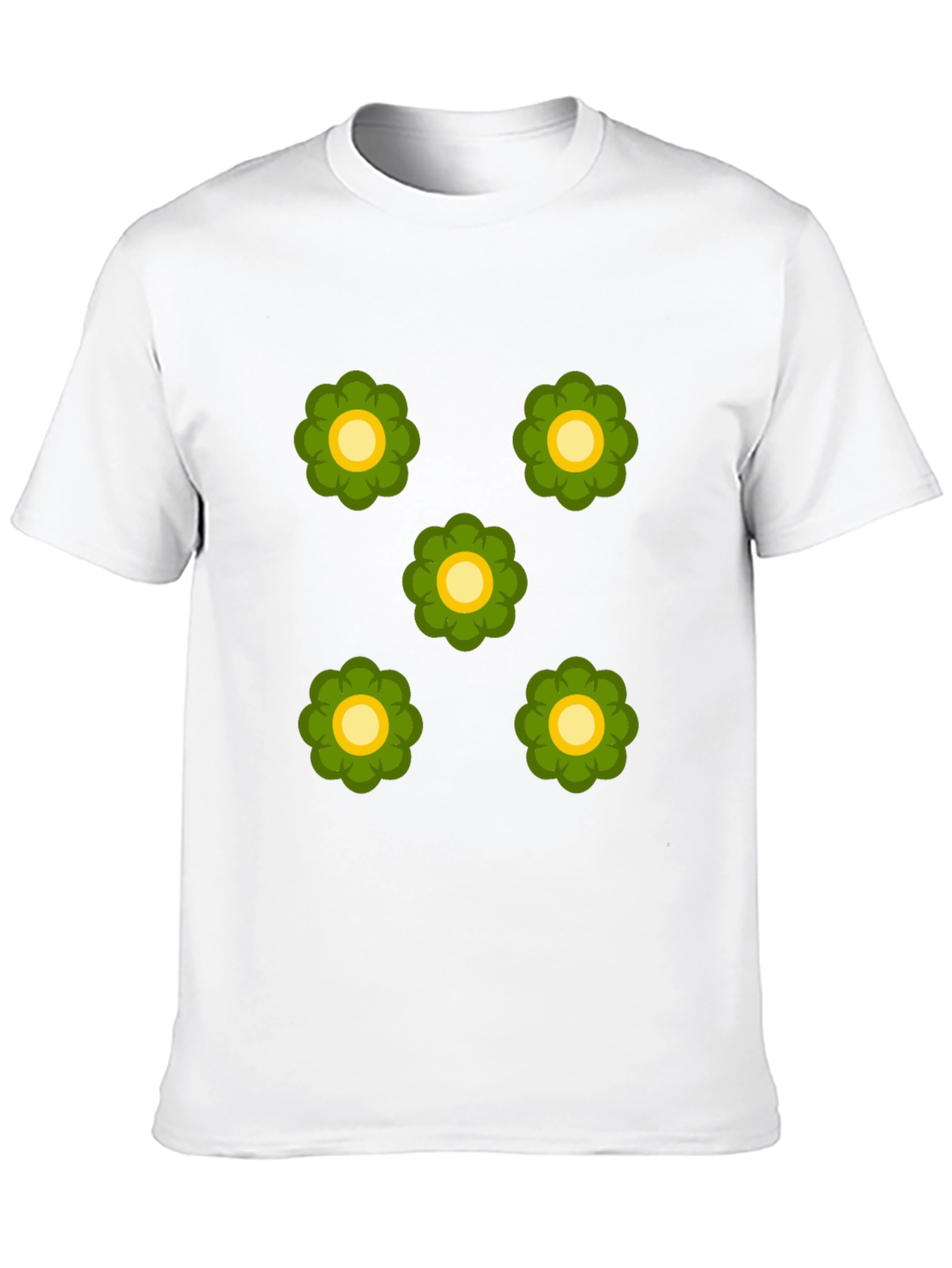 Retro Floral Print Black T-Shirt