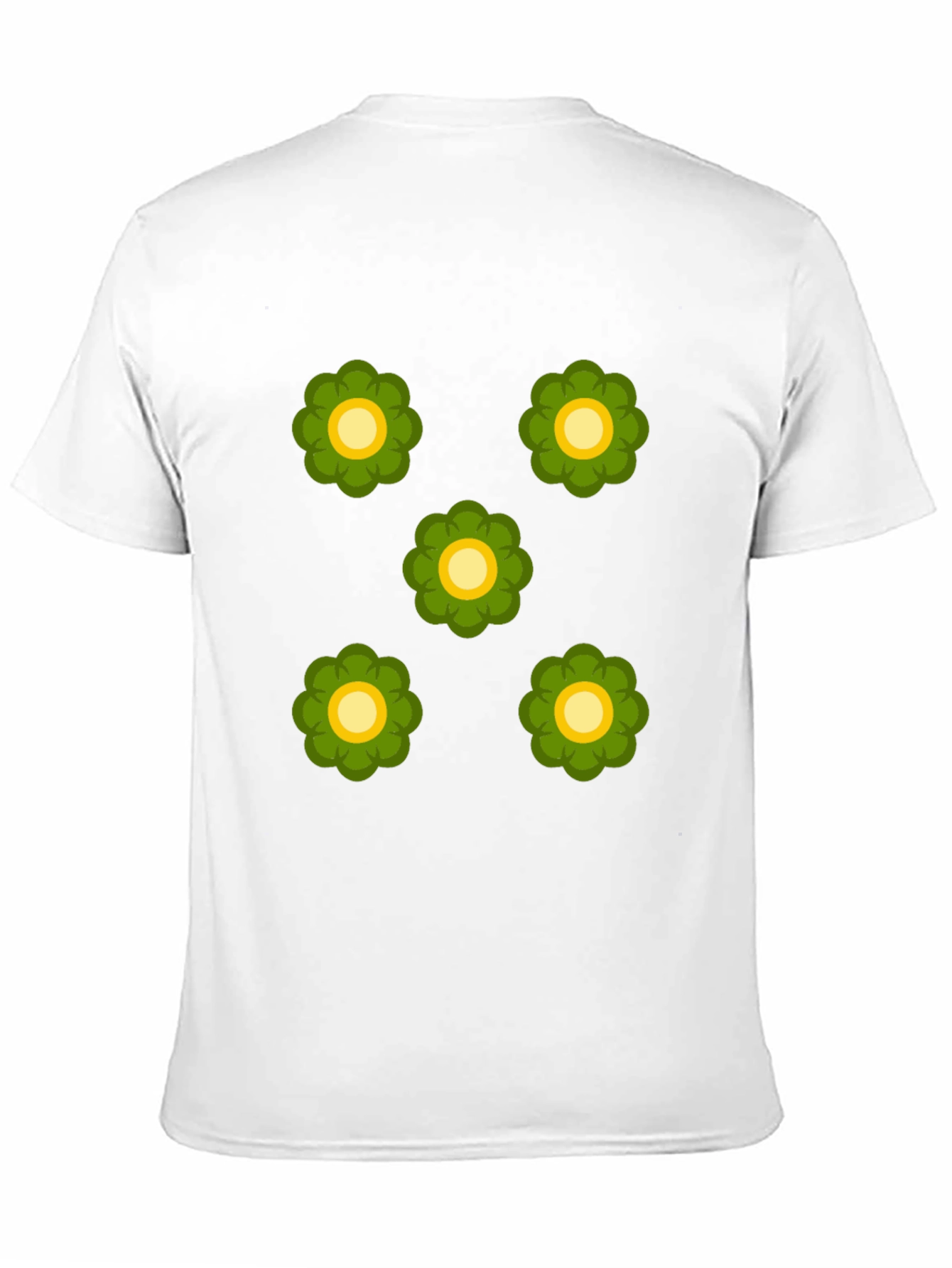 Retro Floral Print Black T-Shirt