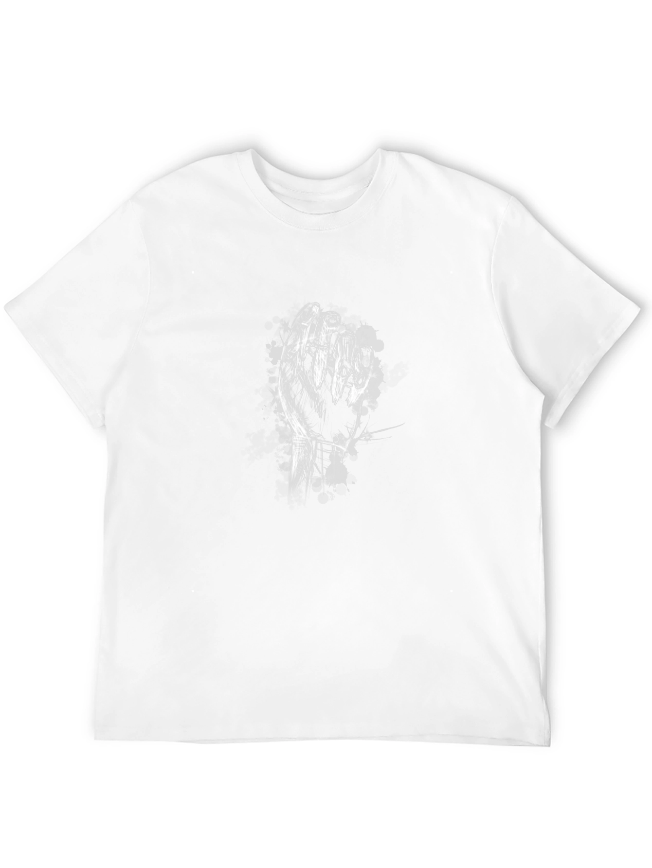 Abstract Hand Graphic Black T-Shirt