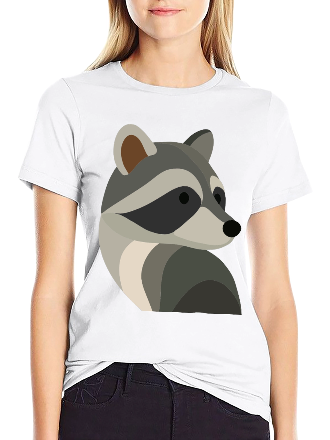 Raccoon Graphic Tee - Cool Animal Design