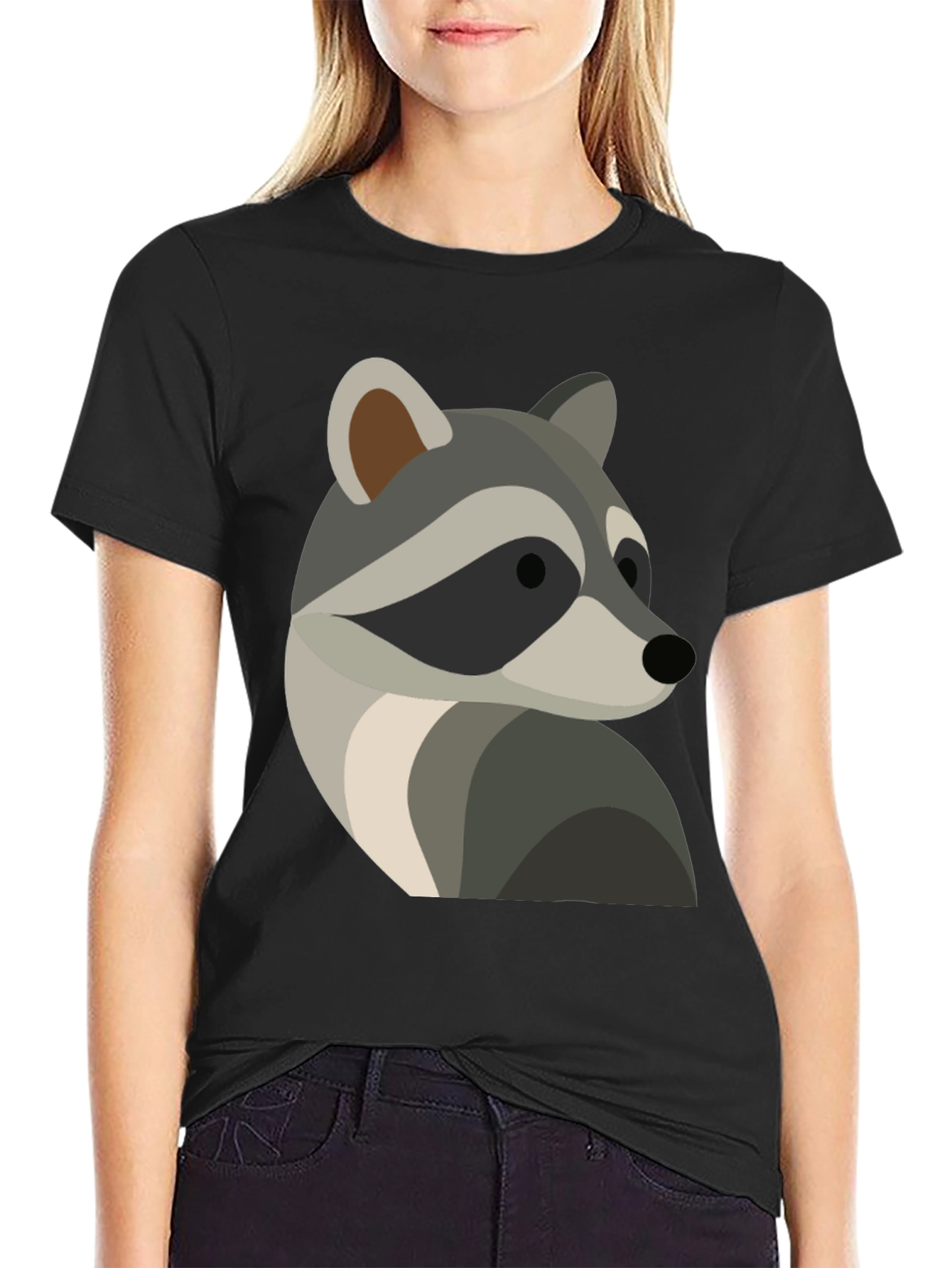 Raccoon Graphic Tee - Cool Animal Design