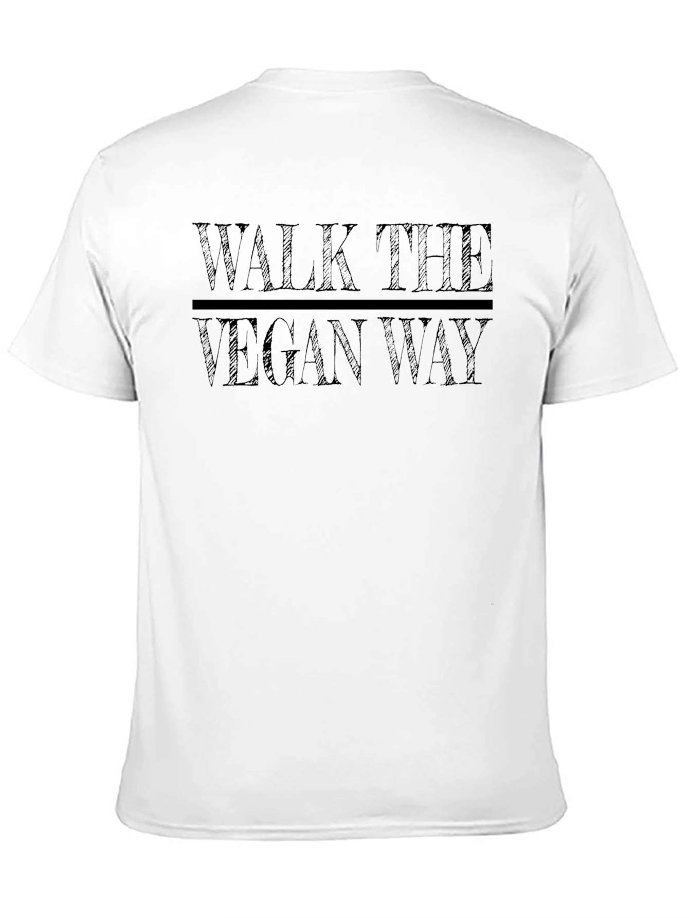 Walk the Vegan Way Black T-Shirt