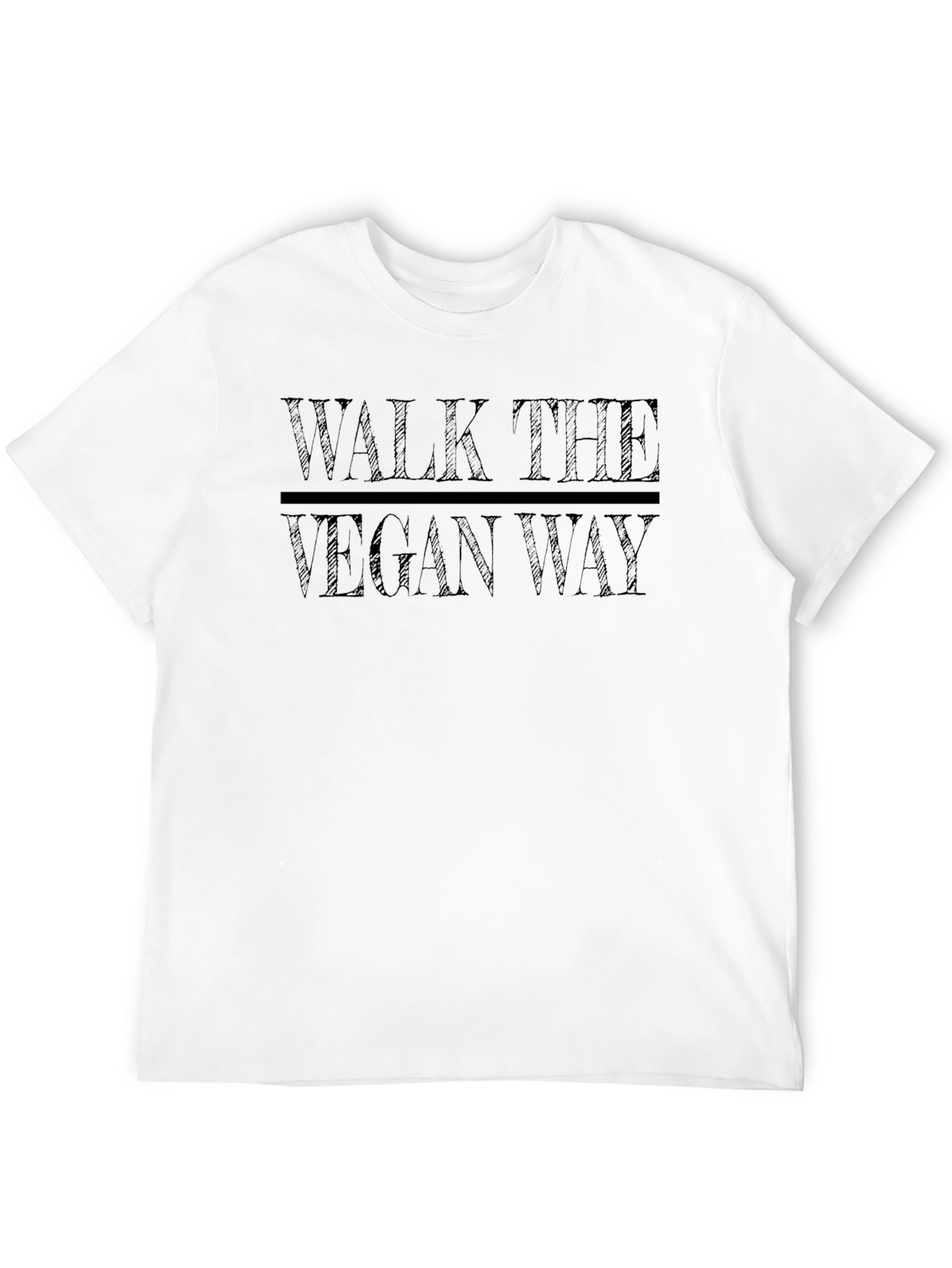 Walk the Vegan Way Black T-Shirt