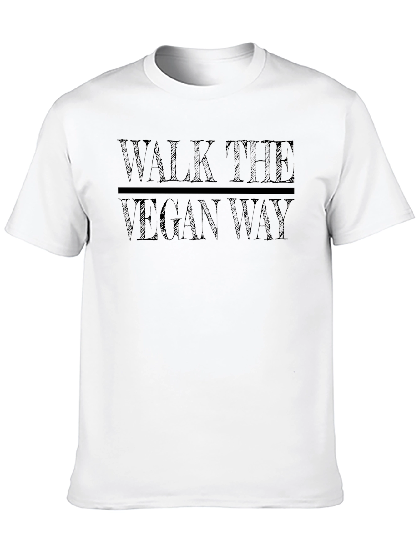 Walk the Vegan Way Black T-Shirt