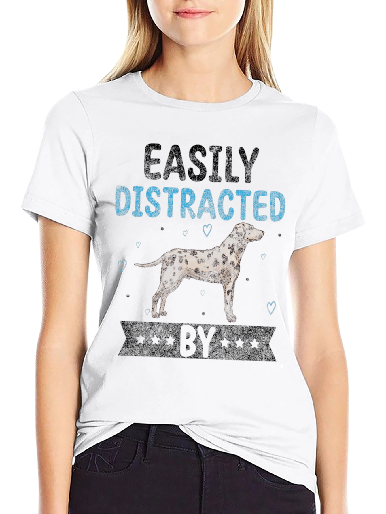 Easily Distracted By Dog Graphic T-Shirt