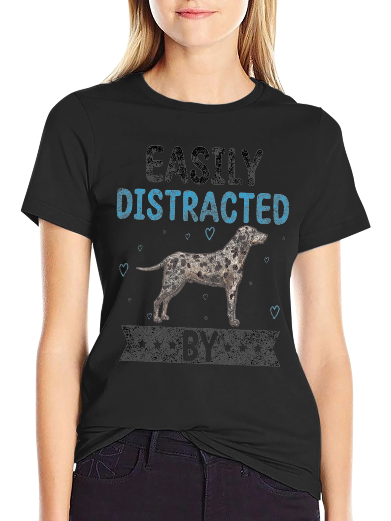 Easily Distracted By Dog Graphic T-Shirt