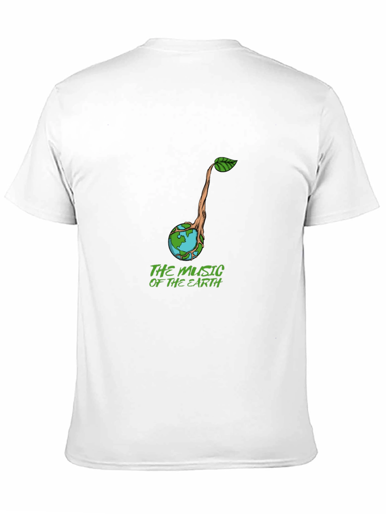 Earth Music Graphic Tee - Black Crew Neck
